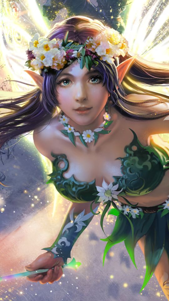 Download mobile wallpaper Magic, Fantasy, Elf, Fairy, Flying, Video Game, Legend Of The Cryptids for free.