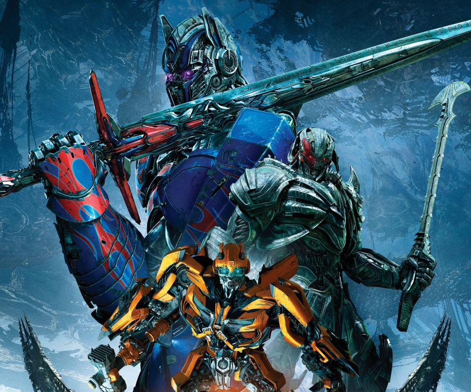 Download mobile wallpaper Transformers, Movie, Megatron, Optimus Prime, Bumblebee (Transformers), Transformers: The Last Knight for free.
