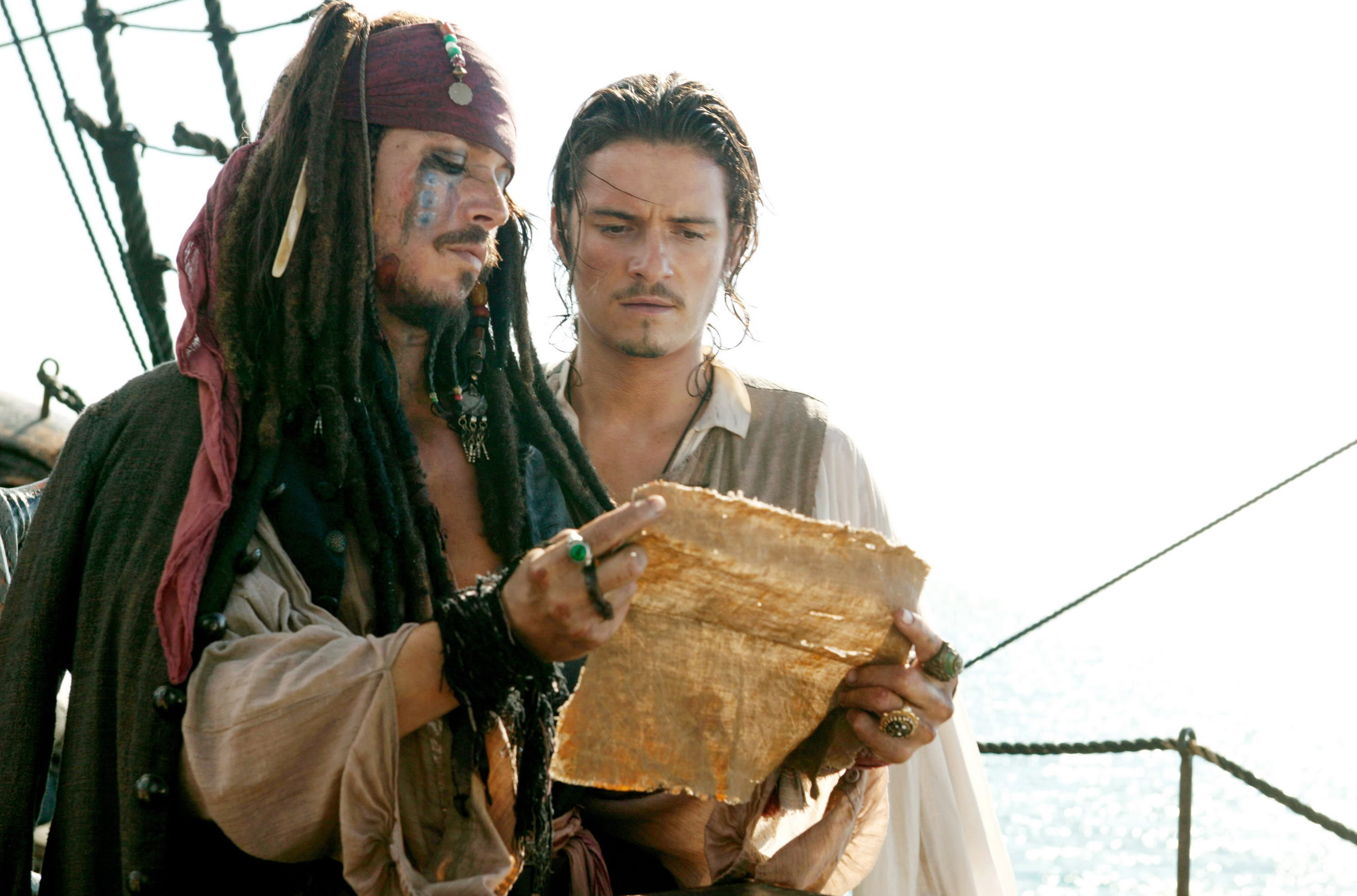 Handy-Wallpaper Will Turner, Pirates Of The Caribbean Fluch Der Karibik 2, Orlando Bloom, Johnny Depp, Piraten Der Karibik, Jack Sparrow, Filme kostenlos herunterladen.