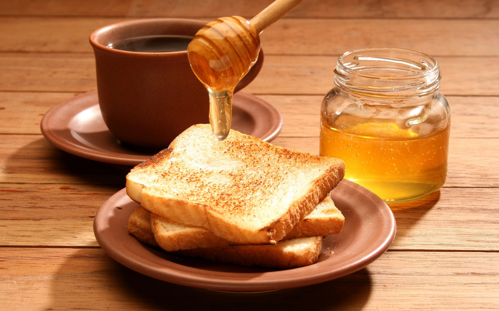 589983 descargar imagen alimento, miel, pan, desayuno: fondos de pantalla y protectores de pantalla gratis