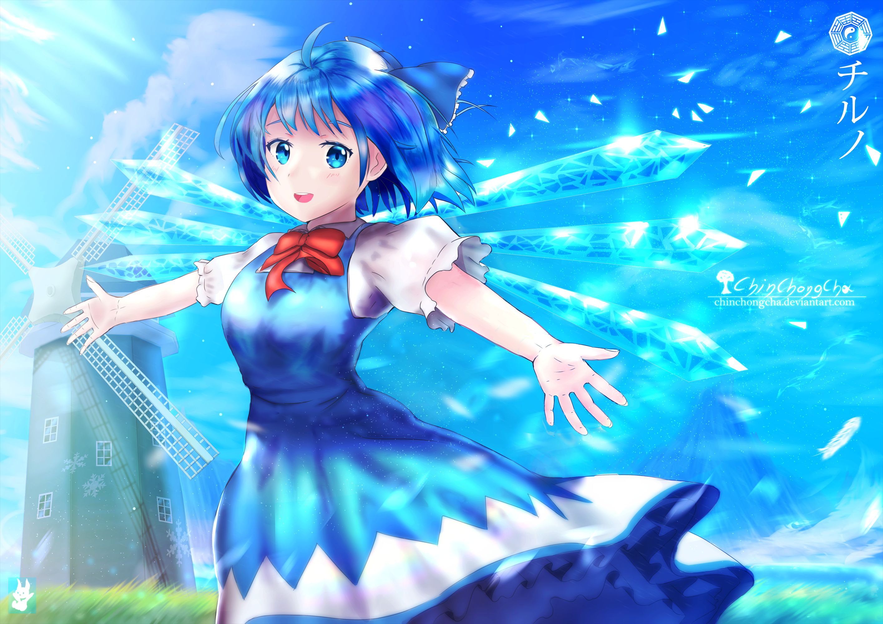 Free download wallpaper Anime, Touhou, Cirno (Touhou) on your PC desktop