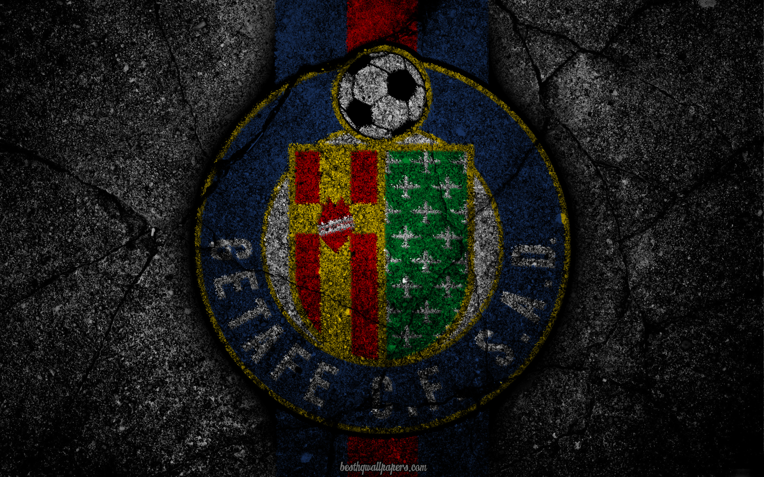 Free download wallpaper Sports, Logo, Emblem, Soccer, Getafe Cf on your PC desktop