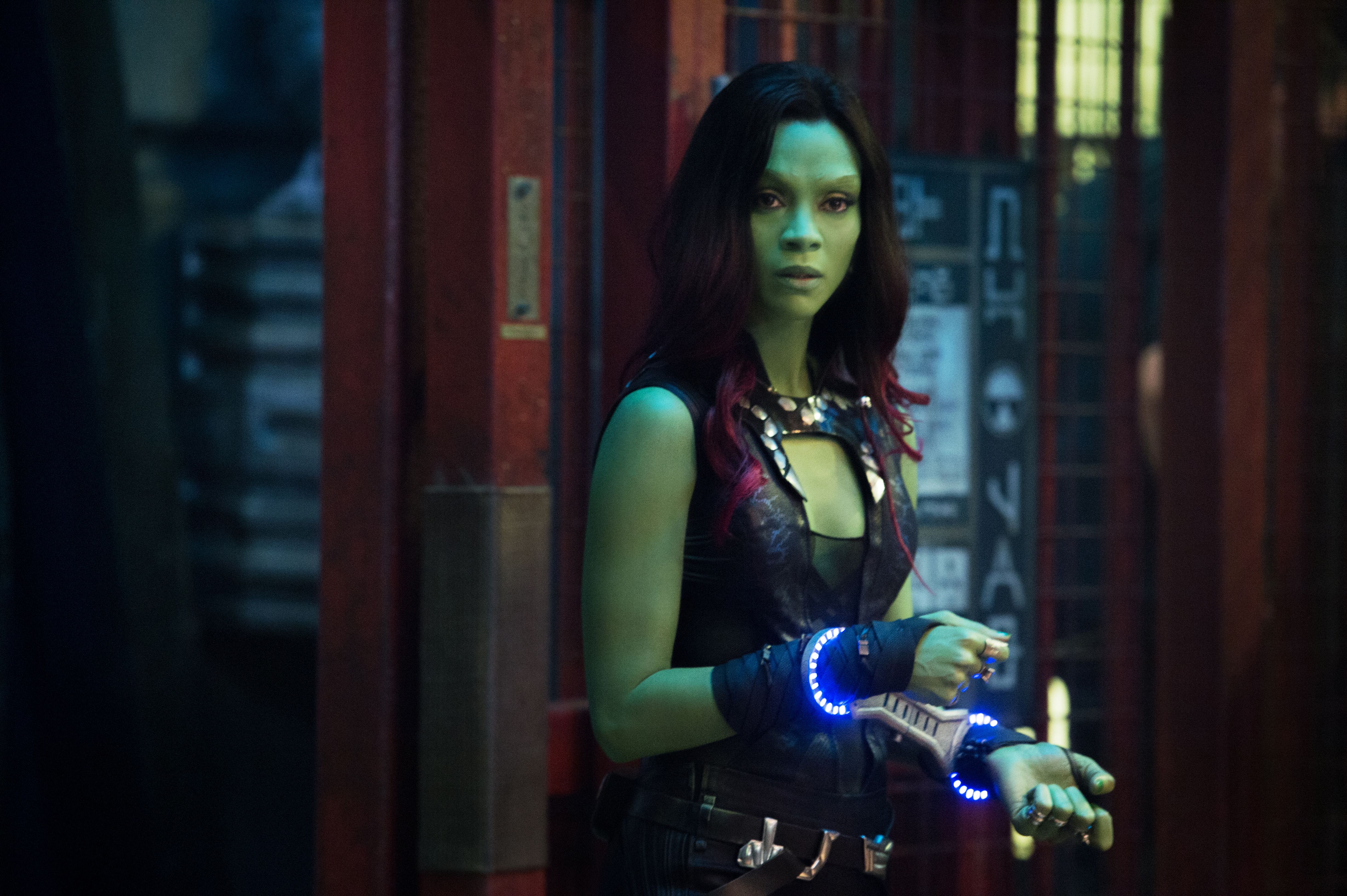 Baixar papel de parede para celular de Filme, Guardiões Da Galáxia, Zoe Saldana, Gamora gratuito.