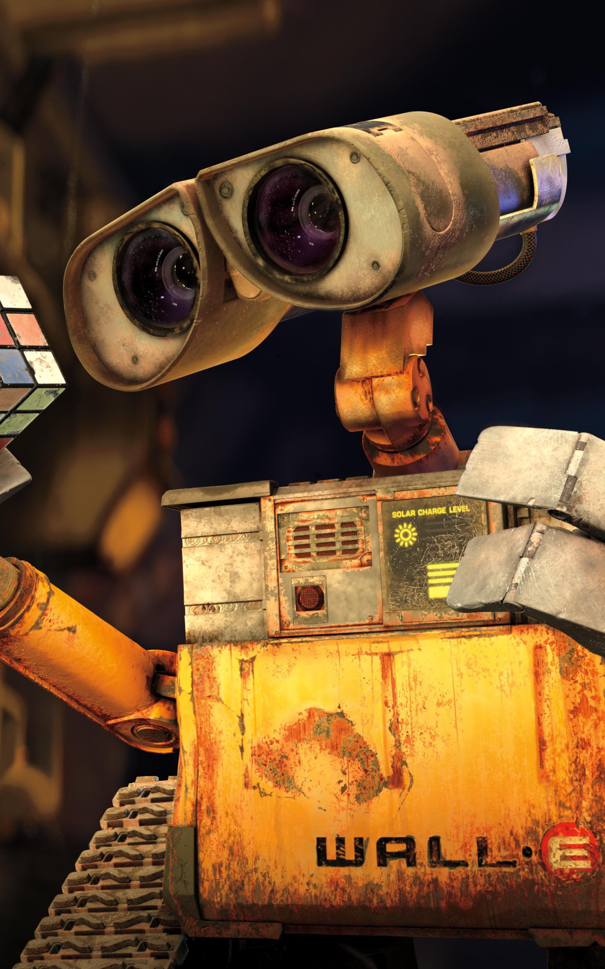 Download mobile wallpaper Robot, Rubik's Cube, Movie, Wall·e (Character), Wall·e for free.