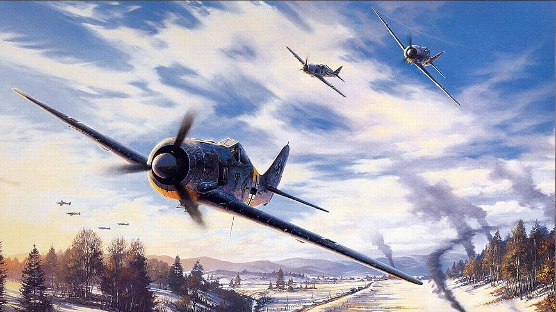 204861 завантажити картинку військовий, focke wulf fw 190, військова авіація - шпалери і заставки безкоштовно