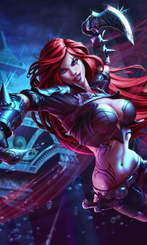 Download mobile wallpaper League Of Legends, Video Game, Katarina (League Of Legends) for free.