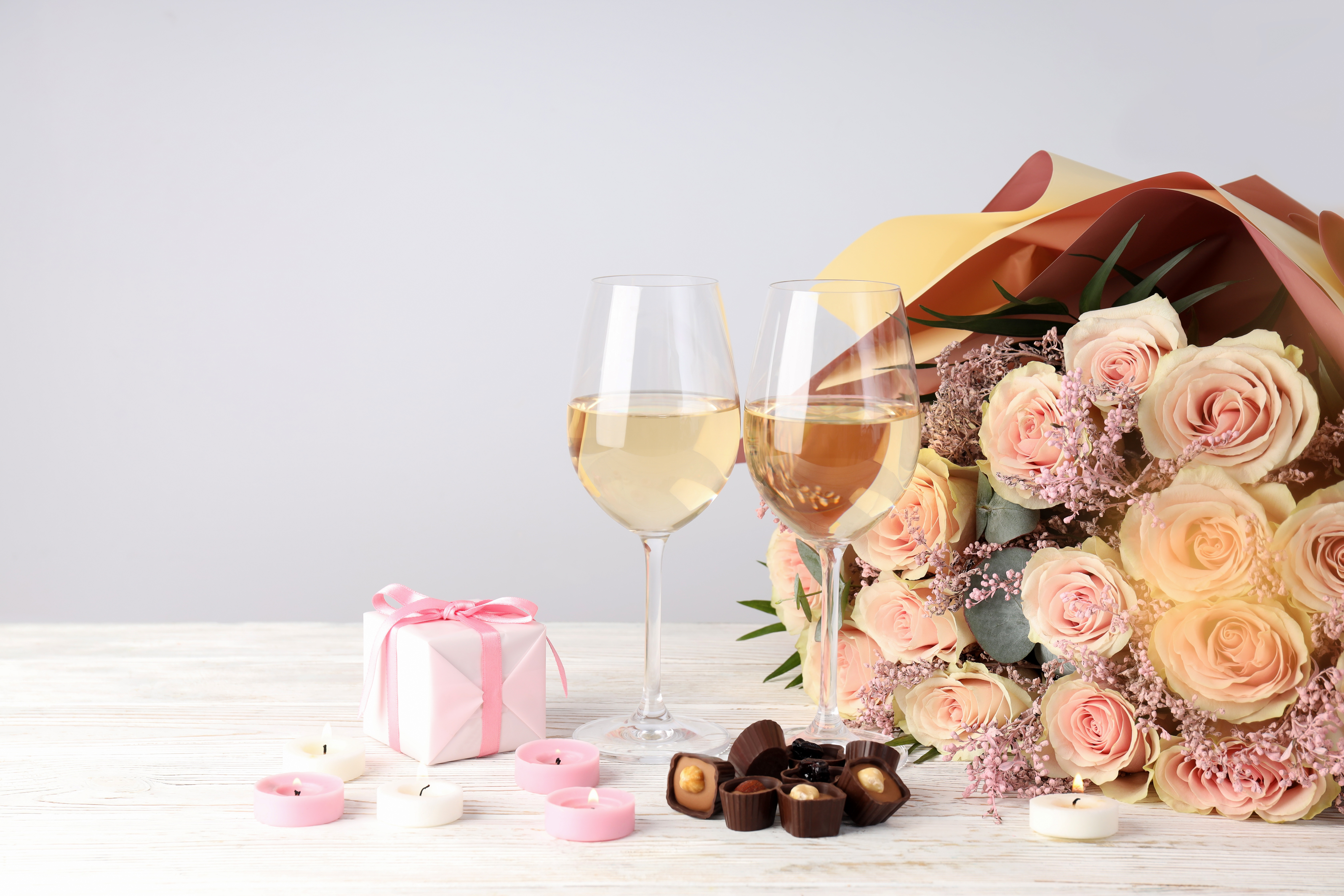 Завантажити шпалери безкоштовно День Святого Валентина, Роза, Свято, Свічка, Романтичний картинка на робочий стіл ПК
