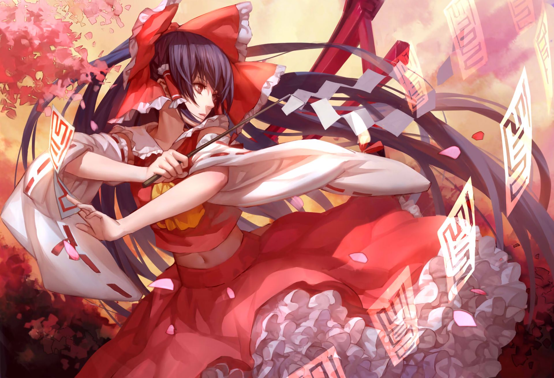 Baixar papel de parede para celular de Anime, Touhou, Reimu Hakurei gratuito.