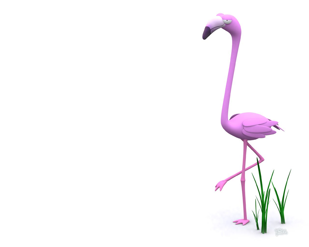 Скачать обои бесплатно Животные, Фламинго, Птица картинка на рабочий стол ПК