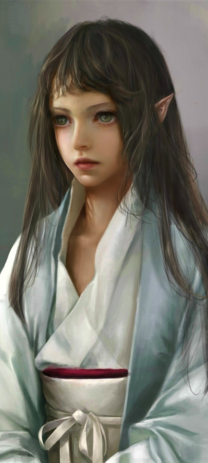 Download mobile wallpaper Fantasy, Kimono, Elf for free.