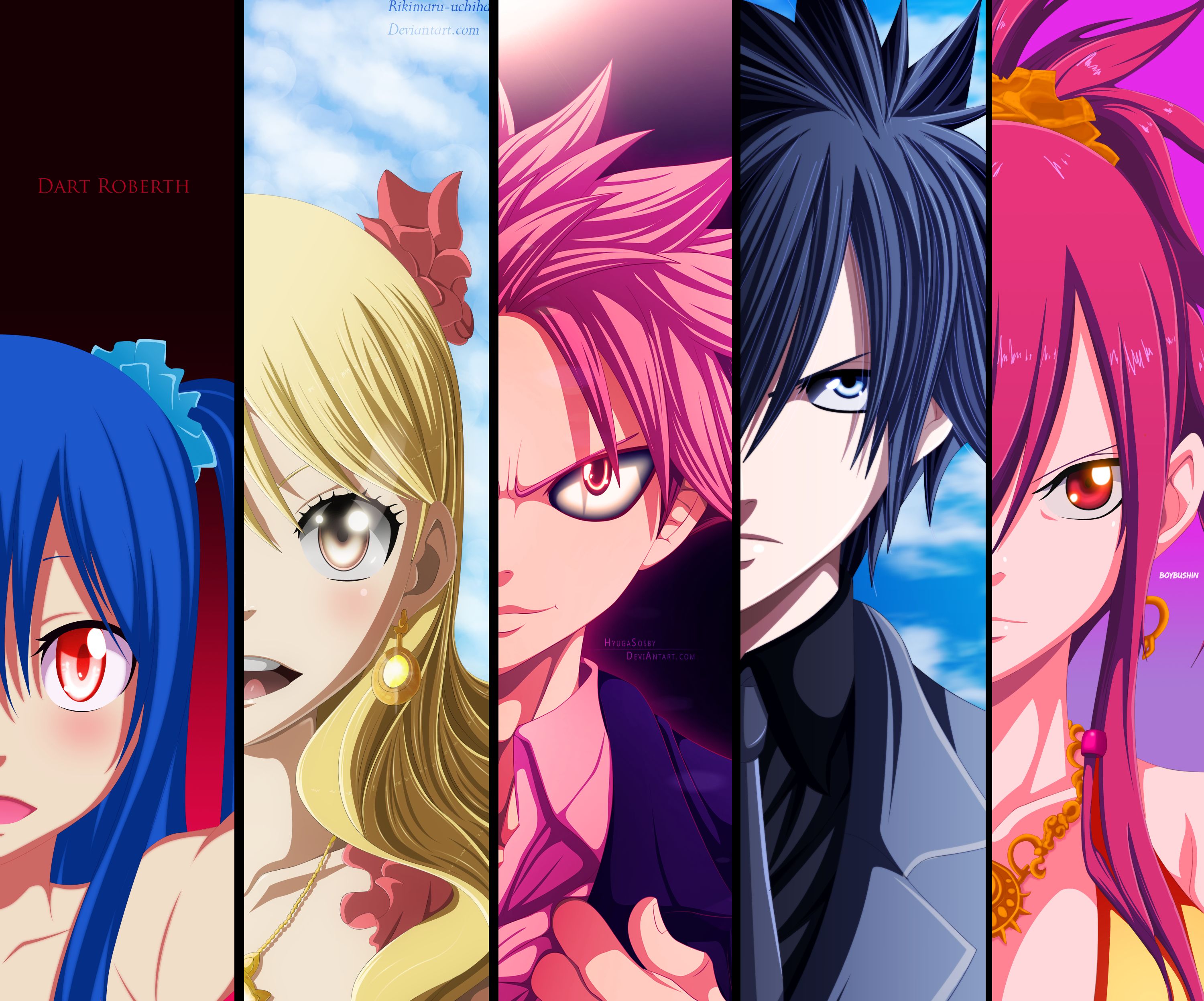 Free download wallpaper Anime, Fairy Tail, Lucy Heartfilia, Natsu Dragneel, Erza Scarlet, Gray Fullbuster, Wendy Marvell on your PC desktop