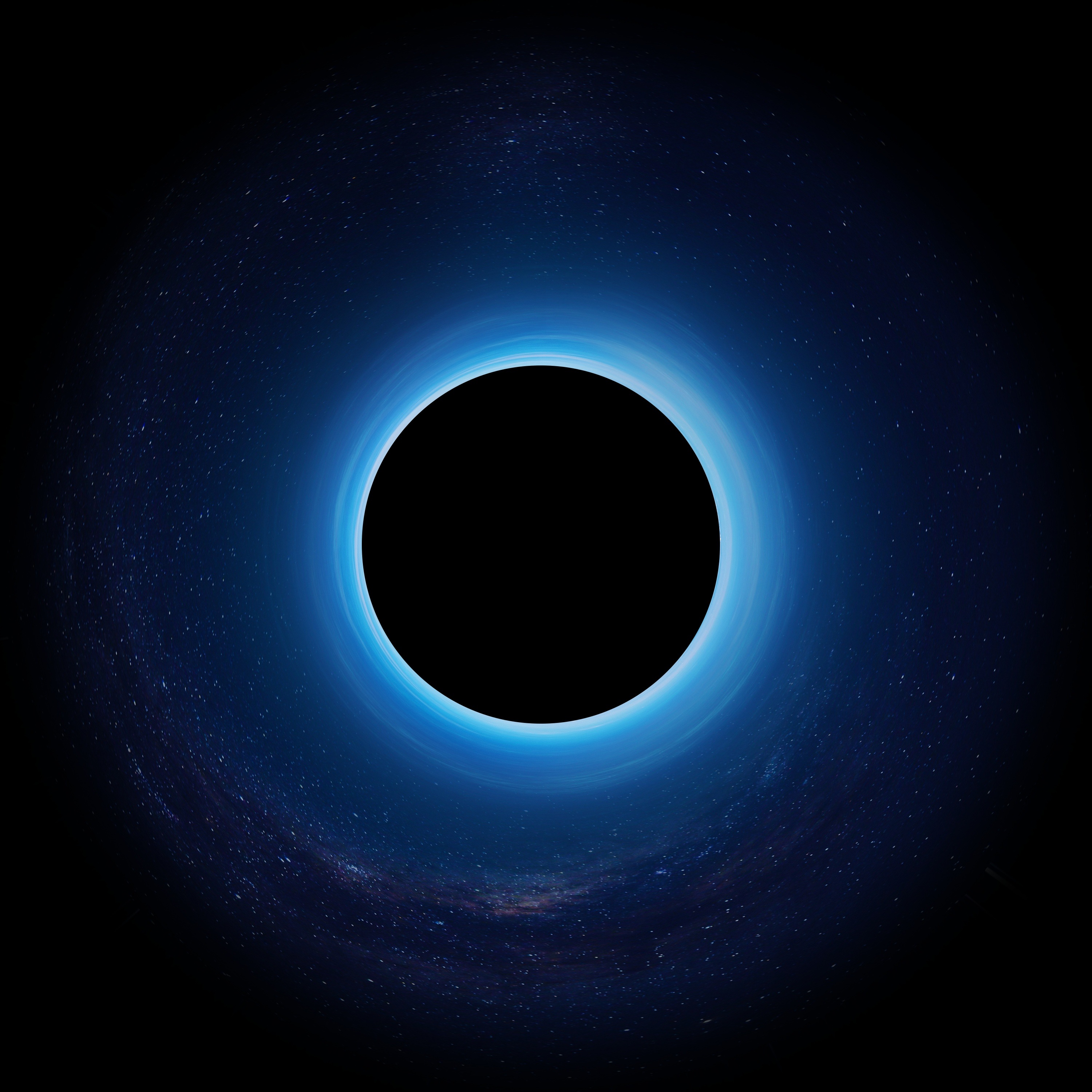 100835 скачать обои черная дыра, сингулярность, космос, планета, затмение, звезды, пространство - заставки и картинки бесплатно