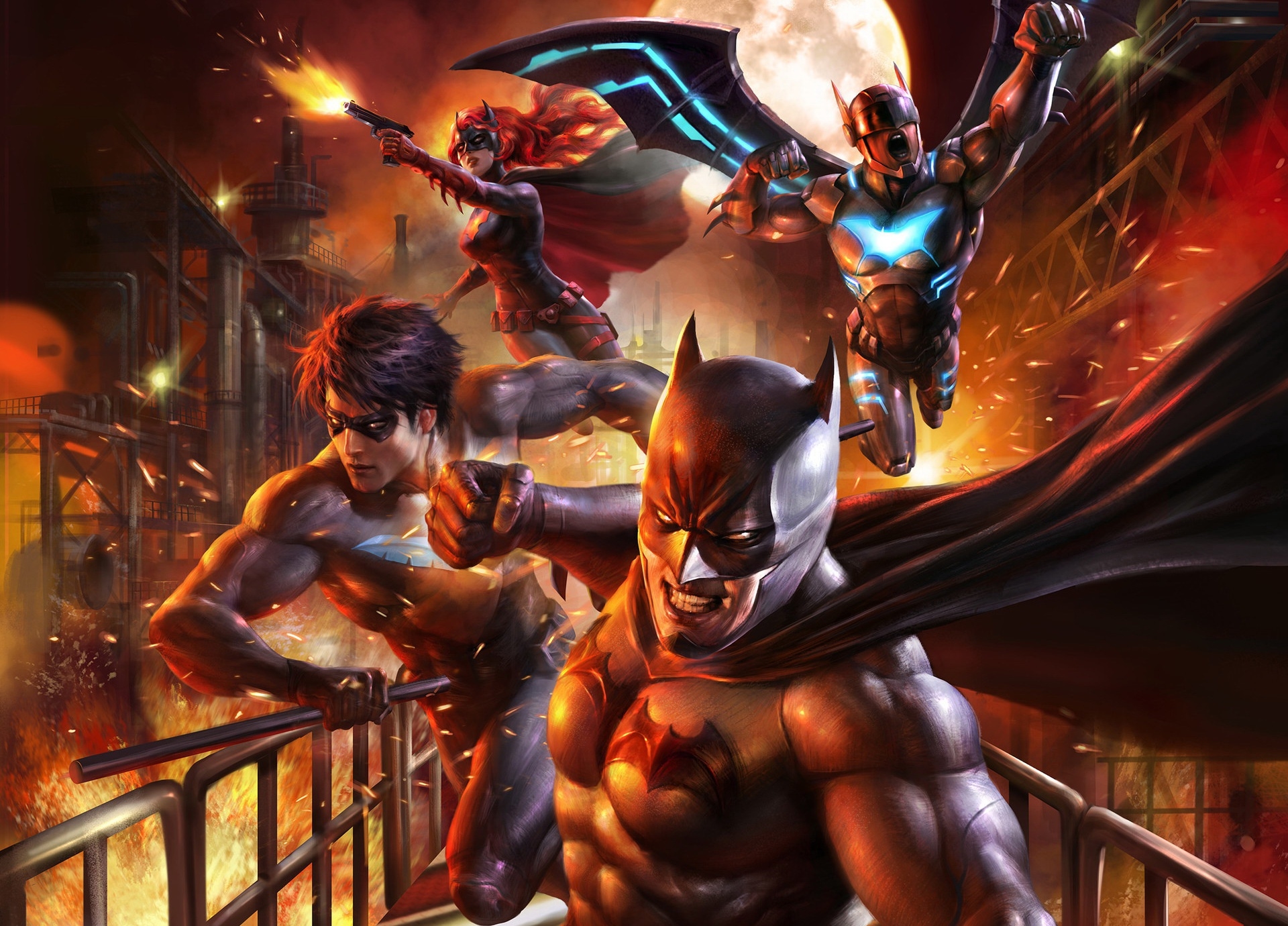 Descarga gratuita de fondo de pantalla para móvil de Historietas, The Batman, Dc Comics, Ala Noche, Batimujer.