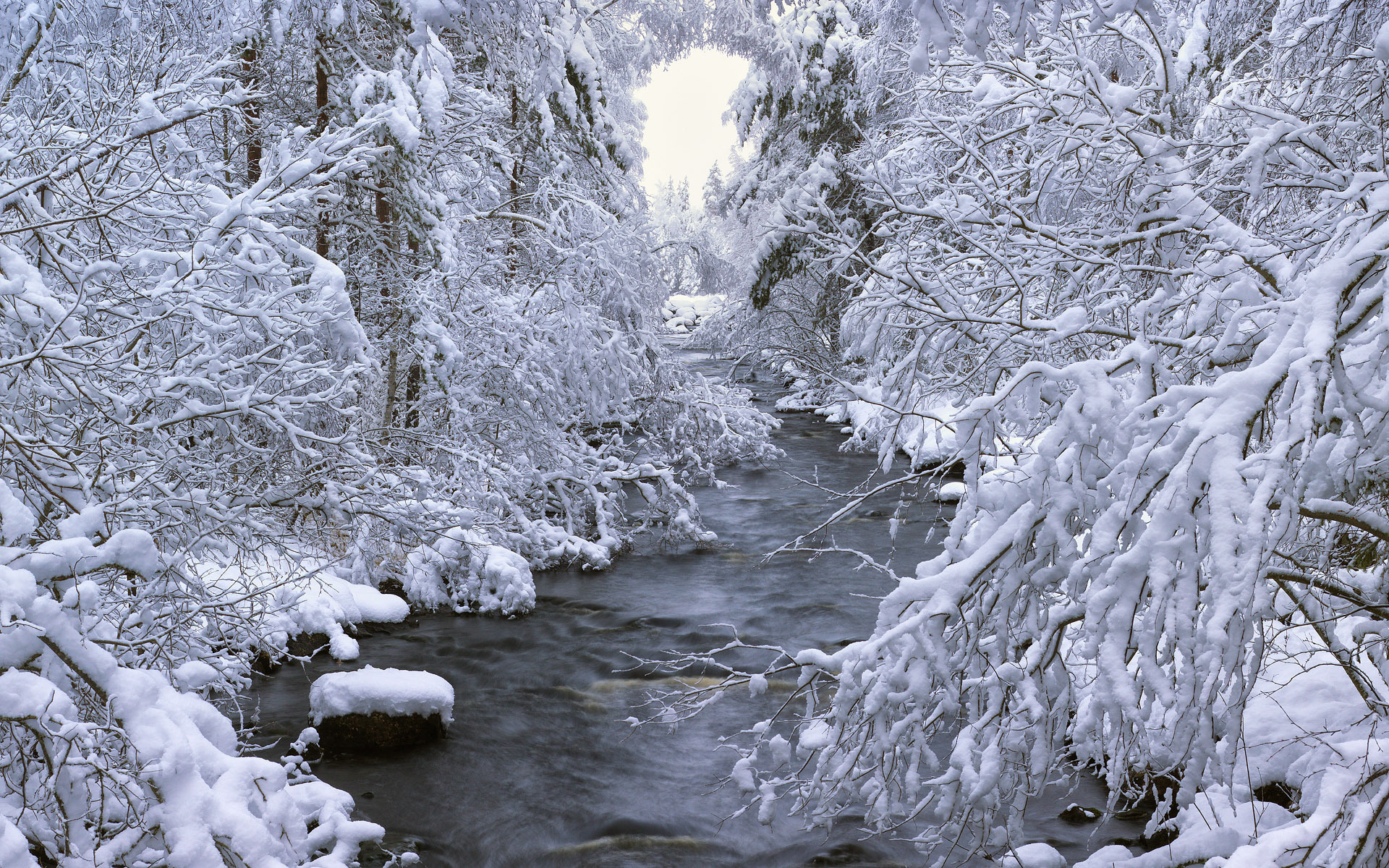 Скачать обои бесплатно Природа, Пейзаж, Зима картинка на рабочий стол ПК