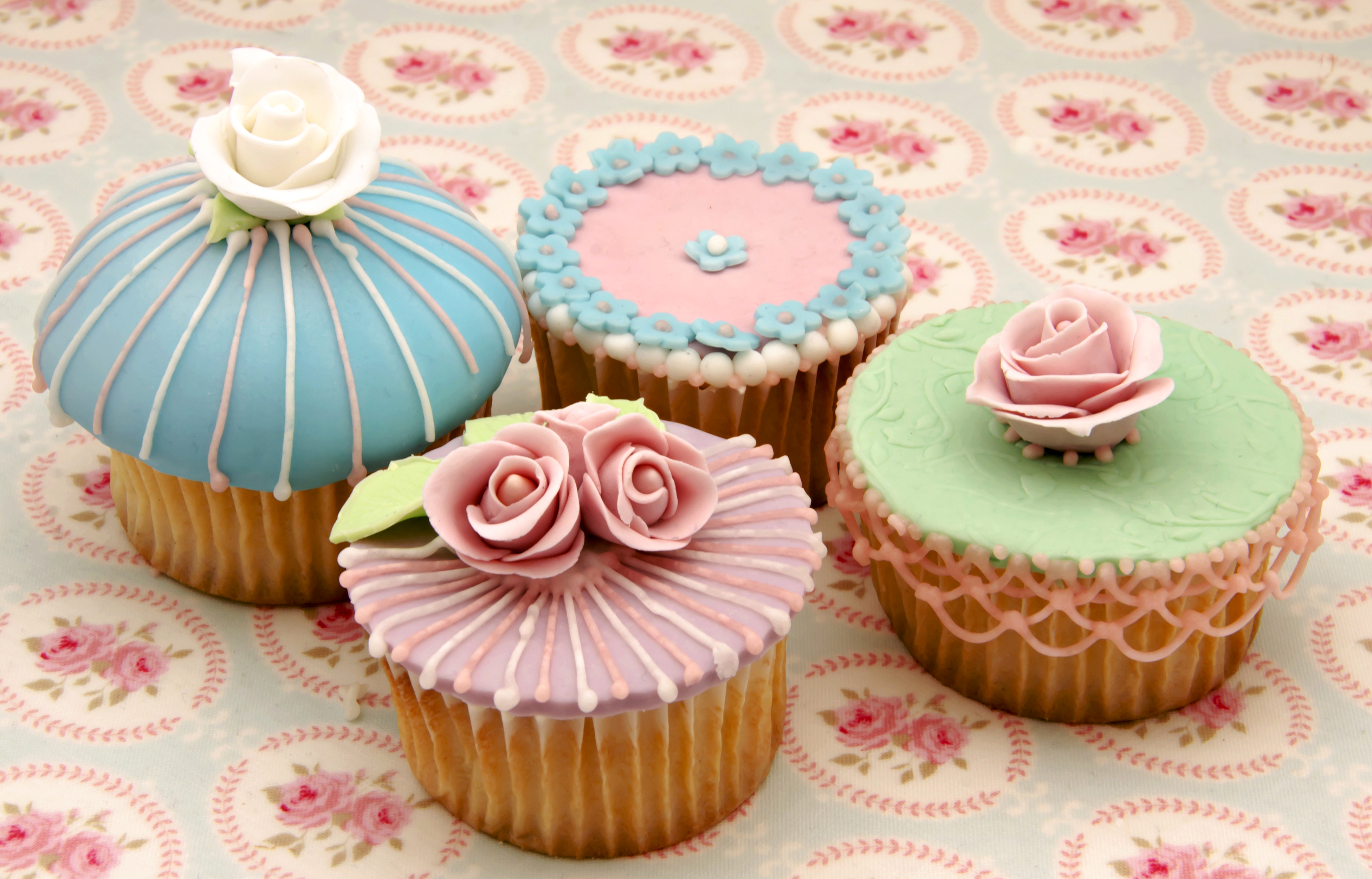 Free download wallpaper Food, Flower, Sweets, Cupcake on your PC desktop