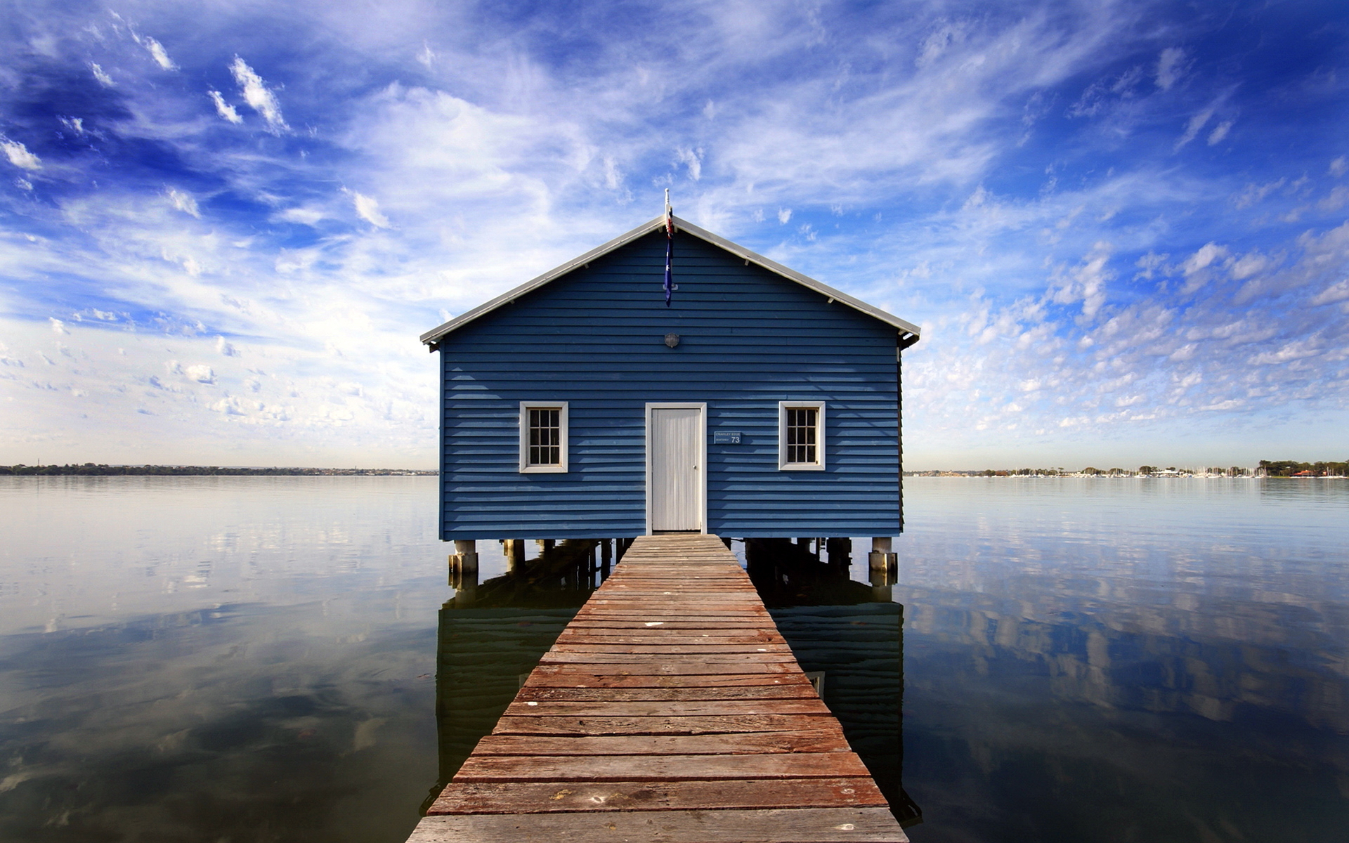 Free download wallpaper Water, Houses, Lakes, Landscape on your PC desktop
