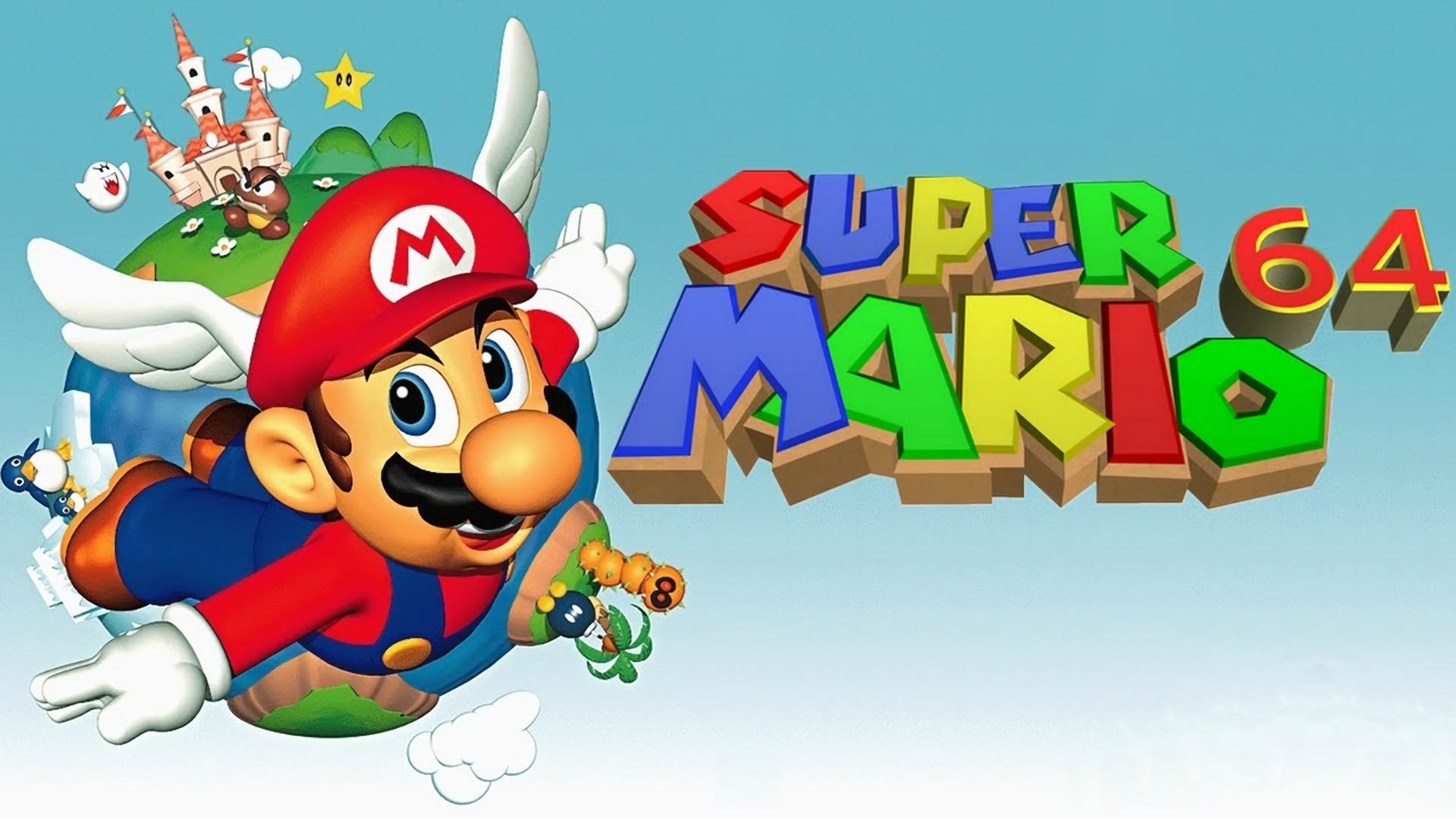 Популярные заставки и фоны Супер Марио 64 на компьютер