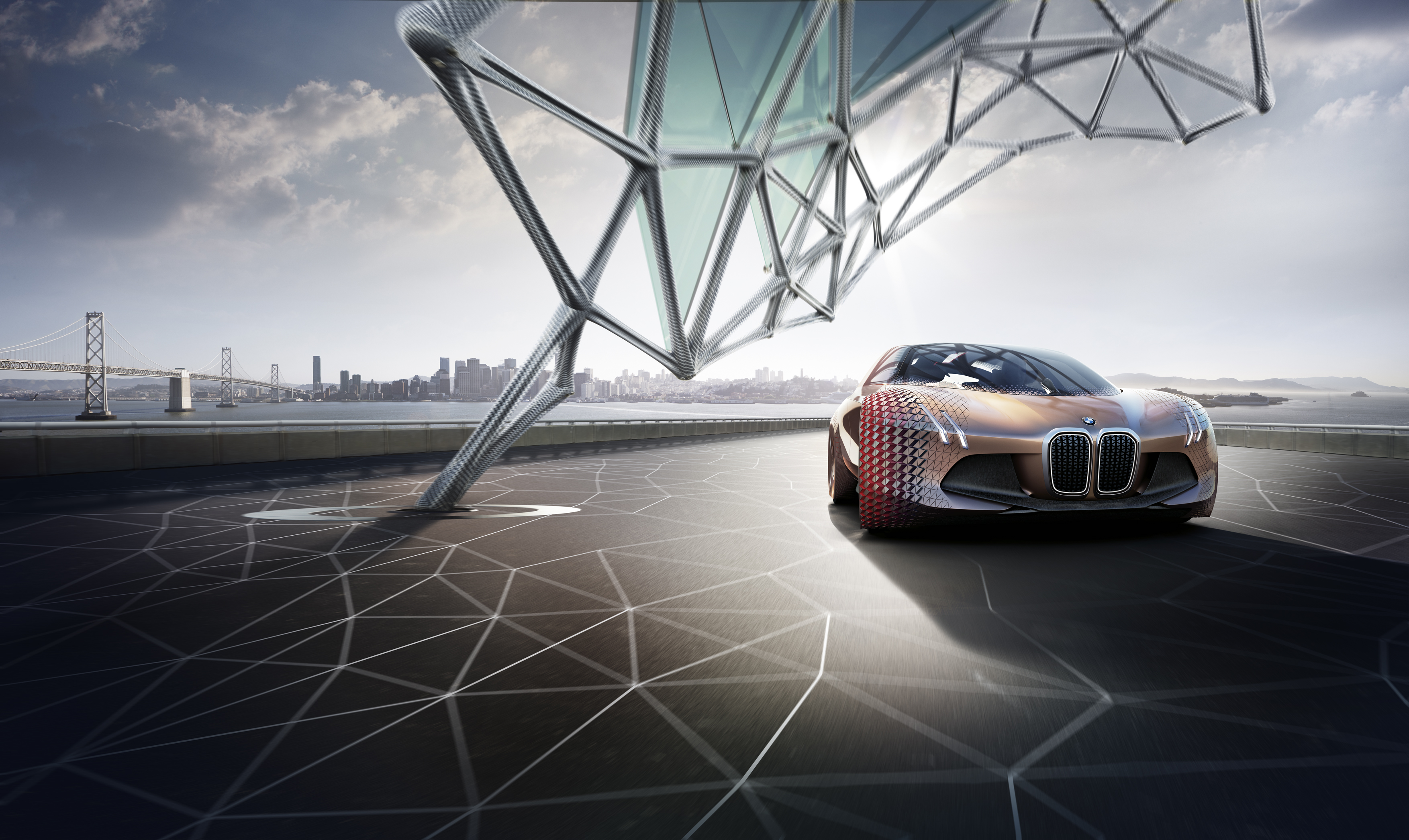 Download mobile wallpaper Bmw, Concept Car, Vehicles, Bmw Vision Next 100 for free.