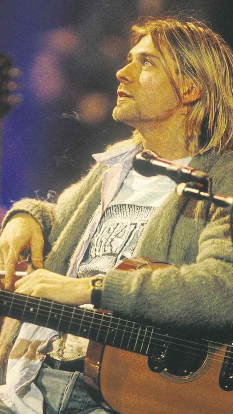 Download mobile wallpaper Music, Kurt Cobain for free.