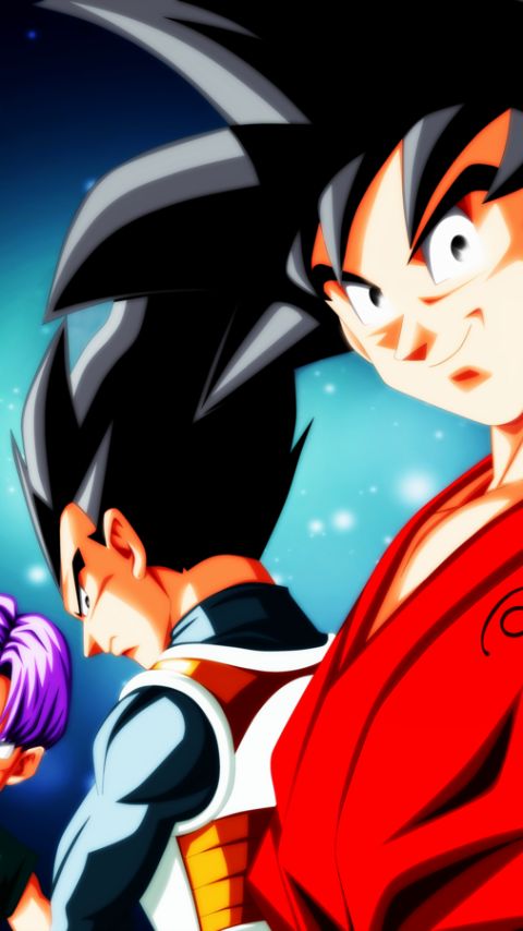 Download mobile wallpaper Anime, Dragon Ball, Goku, Trunks (Dragon Ball), Vegeta (Dragon Ball), Goten (Dragon Ball), Dragon Ball Super for free.