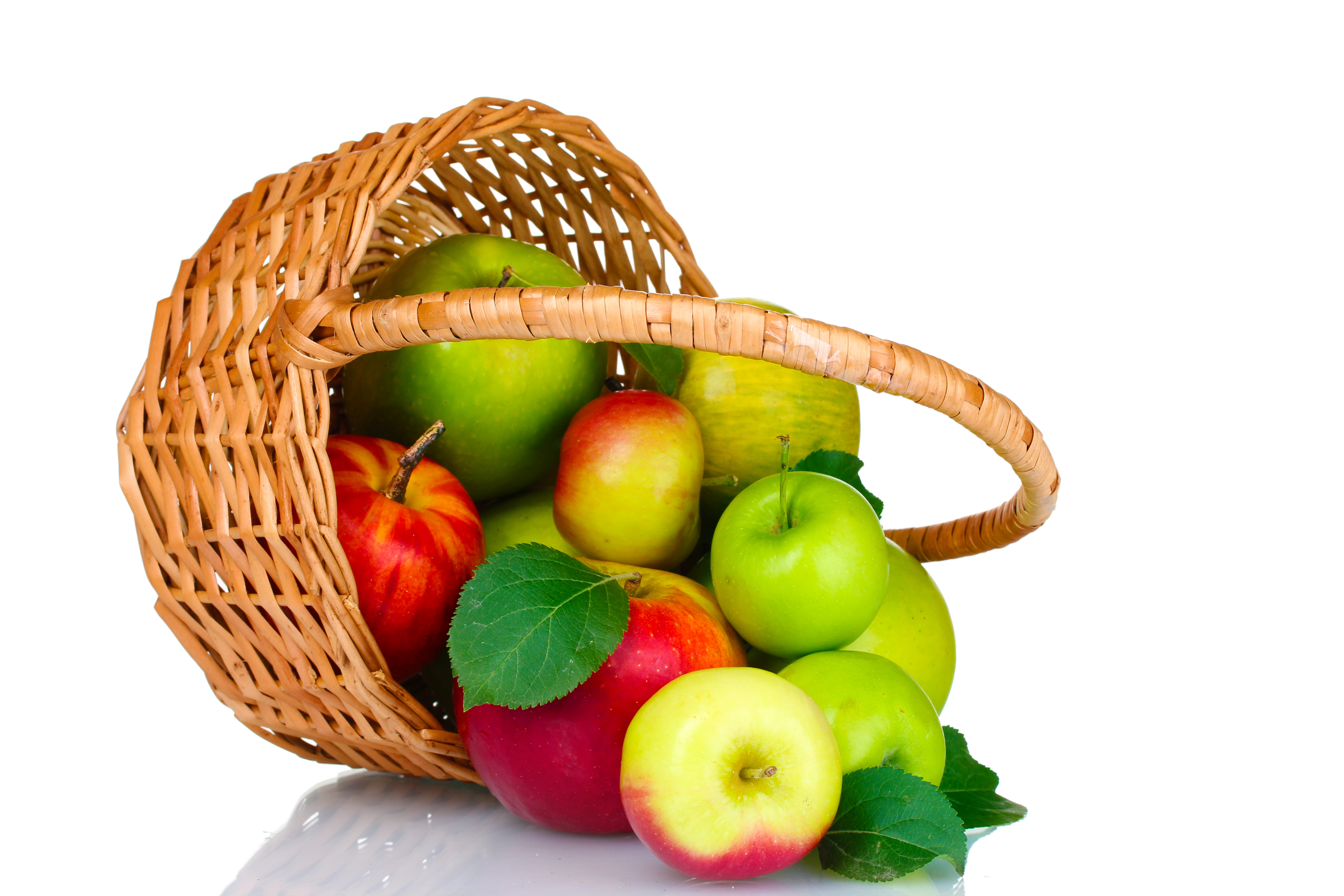 Handy-Wallpaper Frucht, Korb, Apfel, Nahrungsmittel, Früchte kostenlos herunterladen.