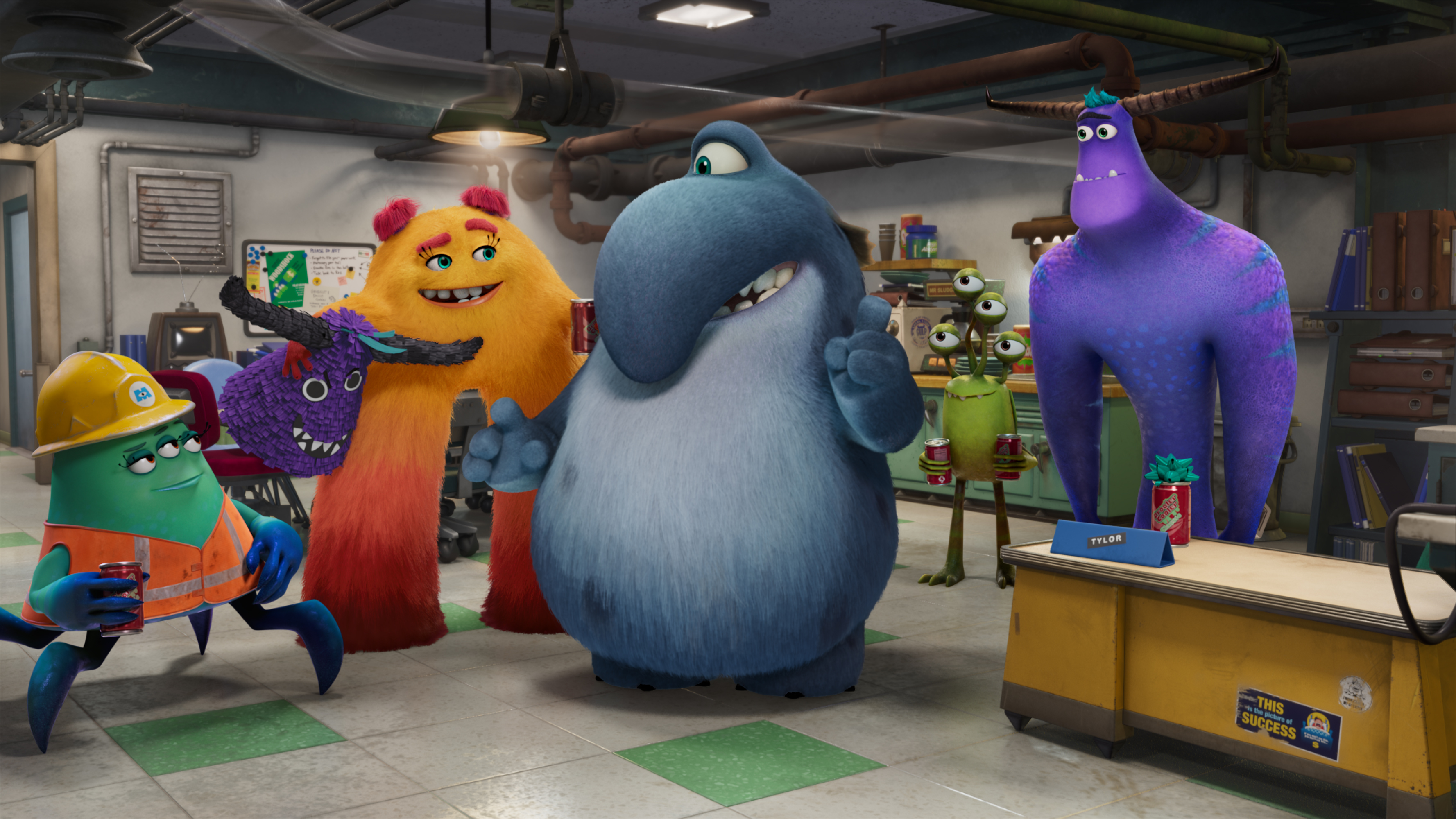 tv show, monsters at work, cutter (monsters inc ), duncan (monsters inc ), fritz (monsters inc ), tylor tuskmon, val little (monsters inc )