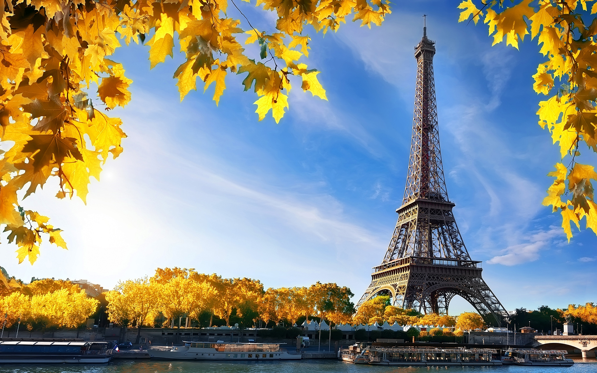 Handy-Wallpaper Herbst, Paris, Eiffelturm, Frankreich, Monumente, Menschengemacht kostenlos herunterladen.