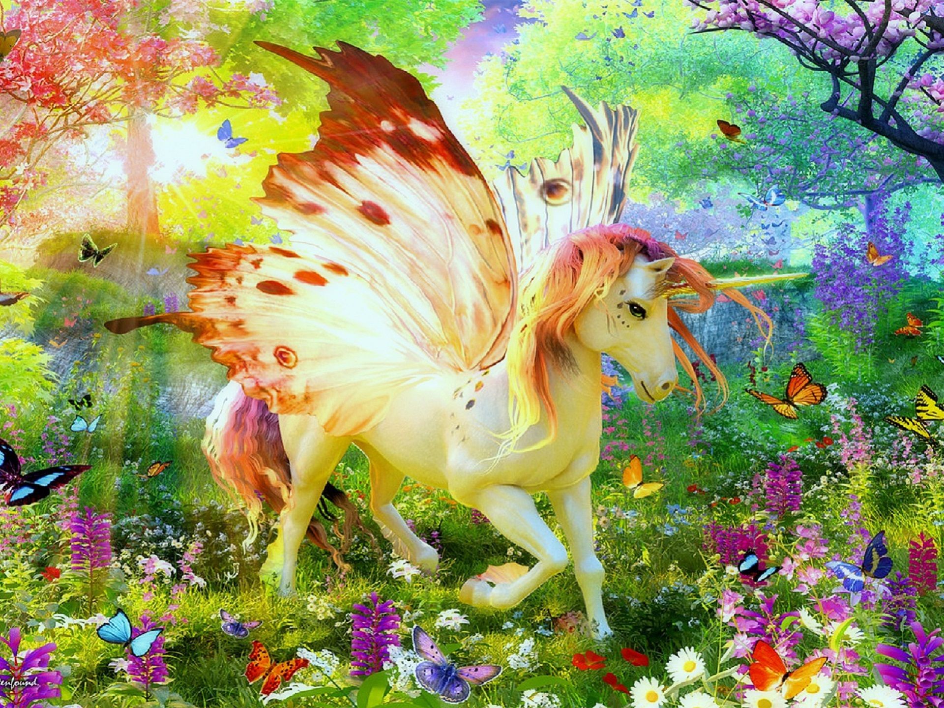 Free download wallpaper Fantasy, Unicorn on your PC desktop