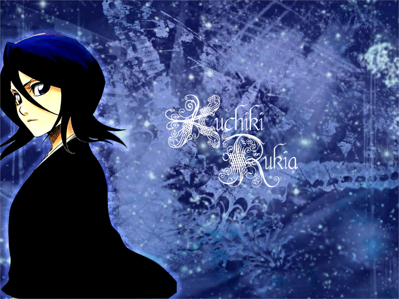 Handy-Wallpaper Bleach, Rukia Kuchiki, Animes kostenlos herunterladen.