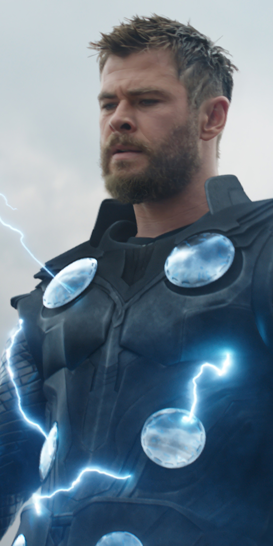 Download mobile wallpaper Beard, Armor, Movie, Thor, The Avengers, Chris Hemsworth, Avengers Endgame for free.