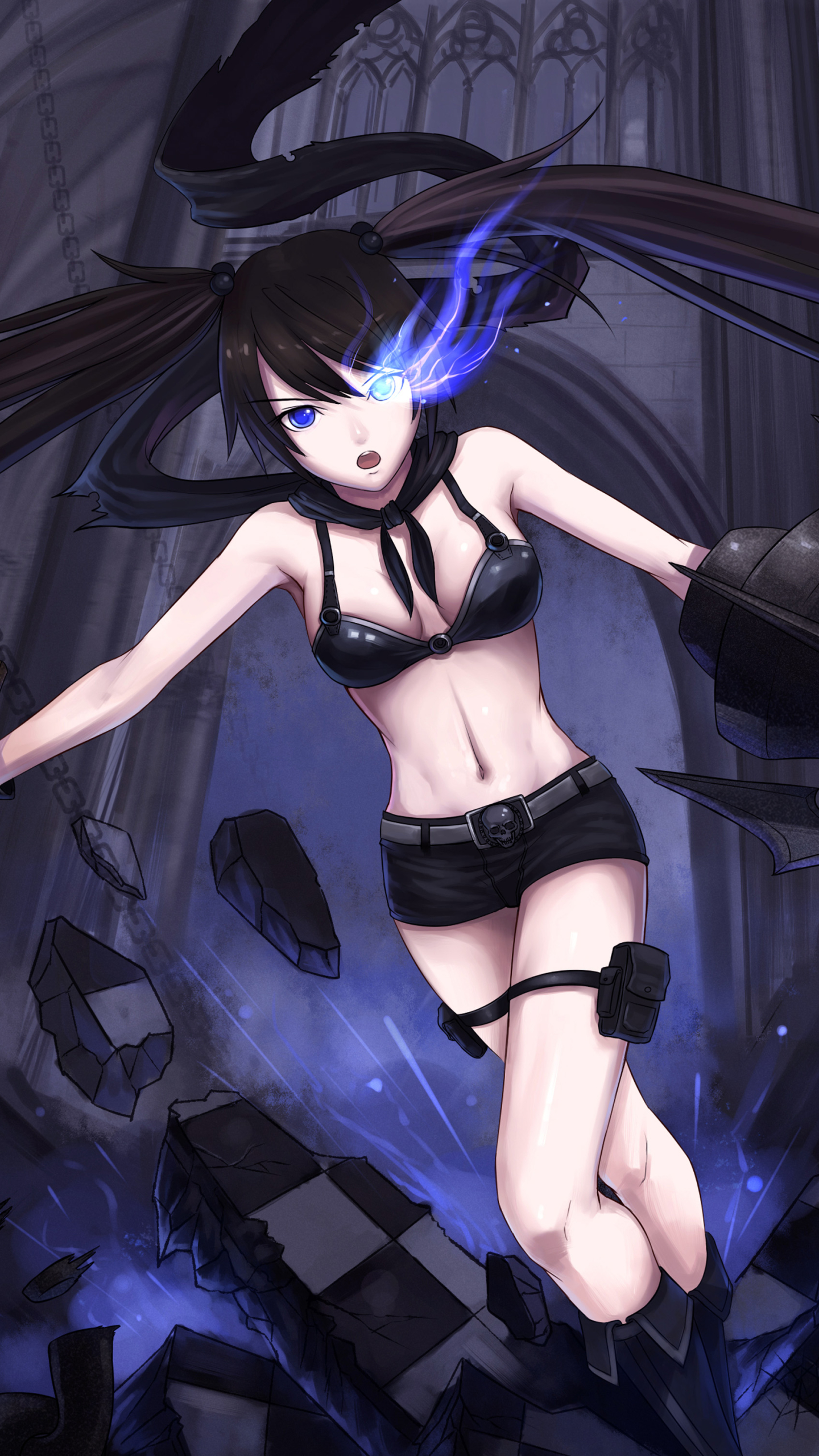 Download mobile wallpaper Anime, Black Rock Shooter for free.