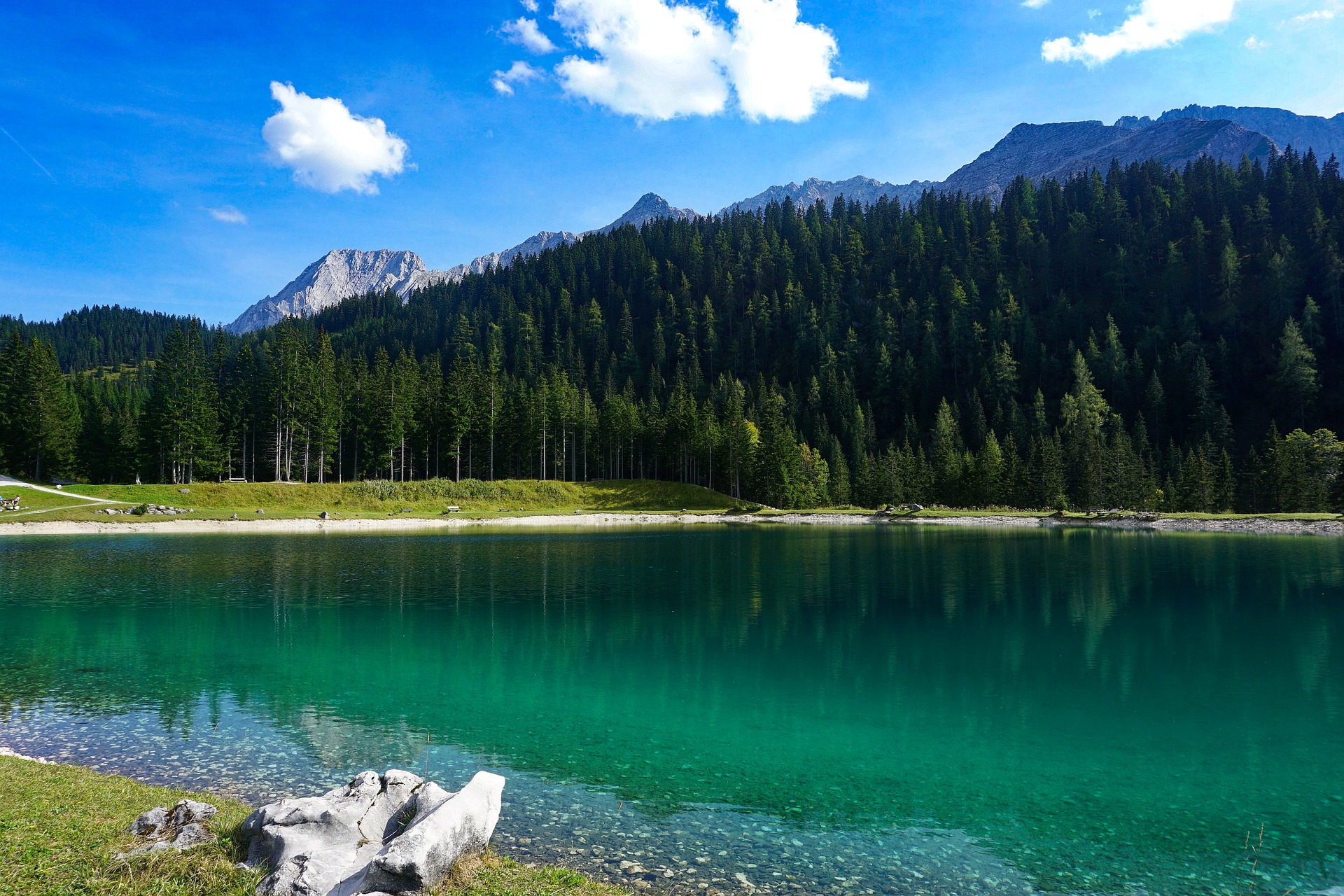 Free download wallpaper Nature, Lakes, Lake, Forest, Earth on your PC desktop