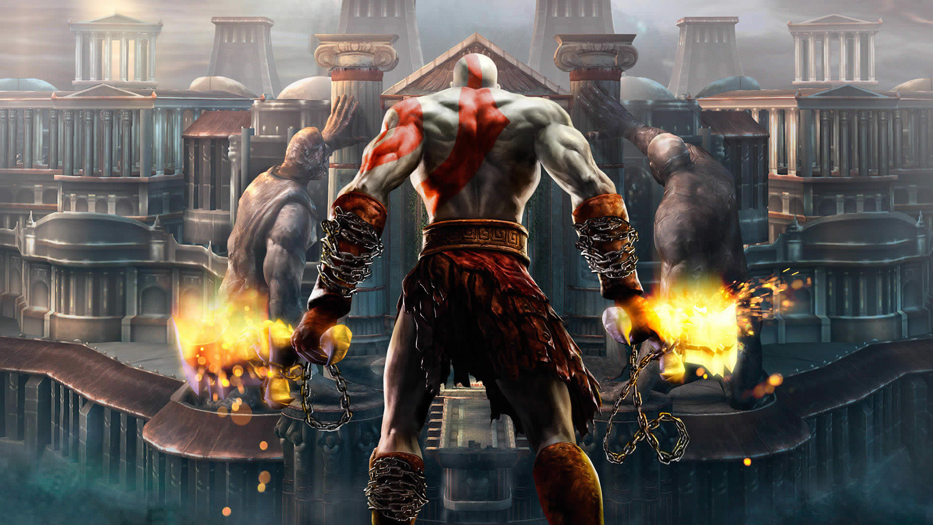 159635 Hintergrundbild herunterladen computerspiele, god of war ii, kratos (gott des krieges), god of war - Bildschirmschoner und Bilder kostenlos