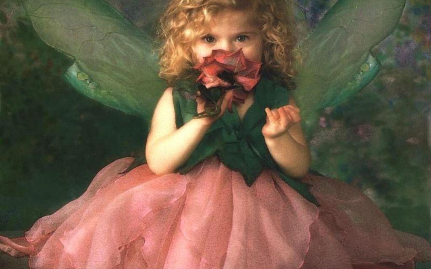 Free download wallpaper Flower, Wings, Child, Photography, Fairy, Little Girl on your PC desktop