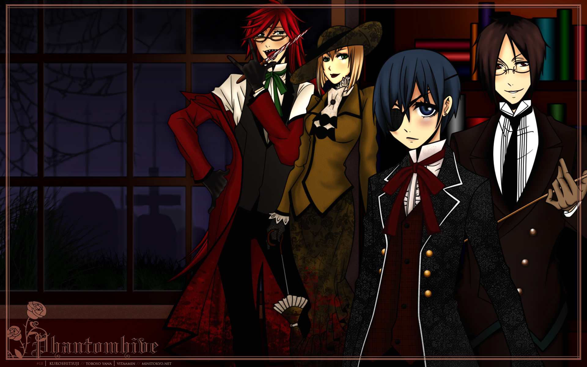 Handy-Wallpaper Animes, Black Butler kostenlos herunterladen.