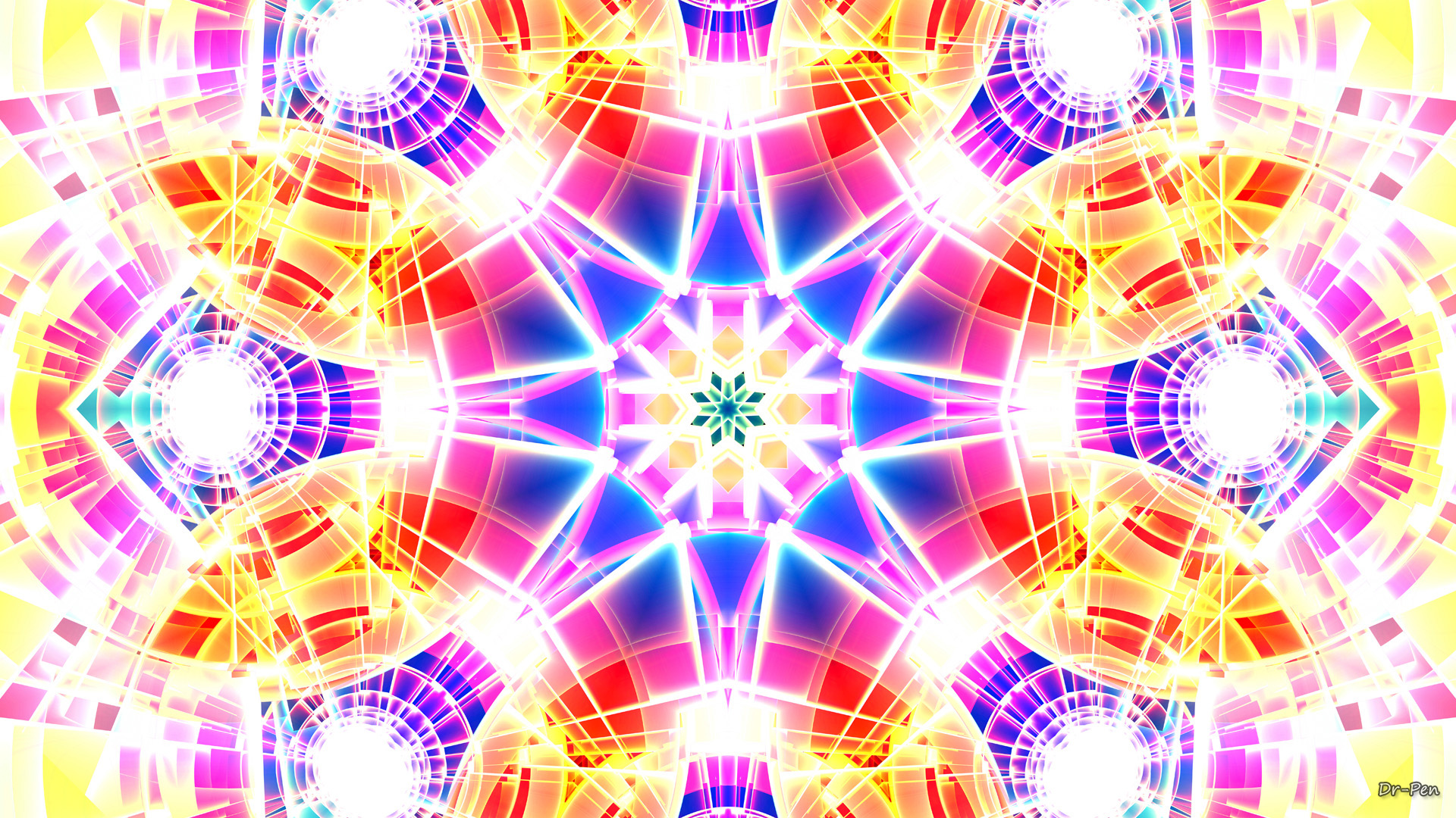abstract, pattern, blue, bright, colorful, colors, mandala, manipulation, orange (color), purple, rainbow, red, spectrum, yellow