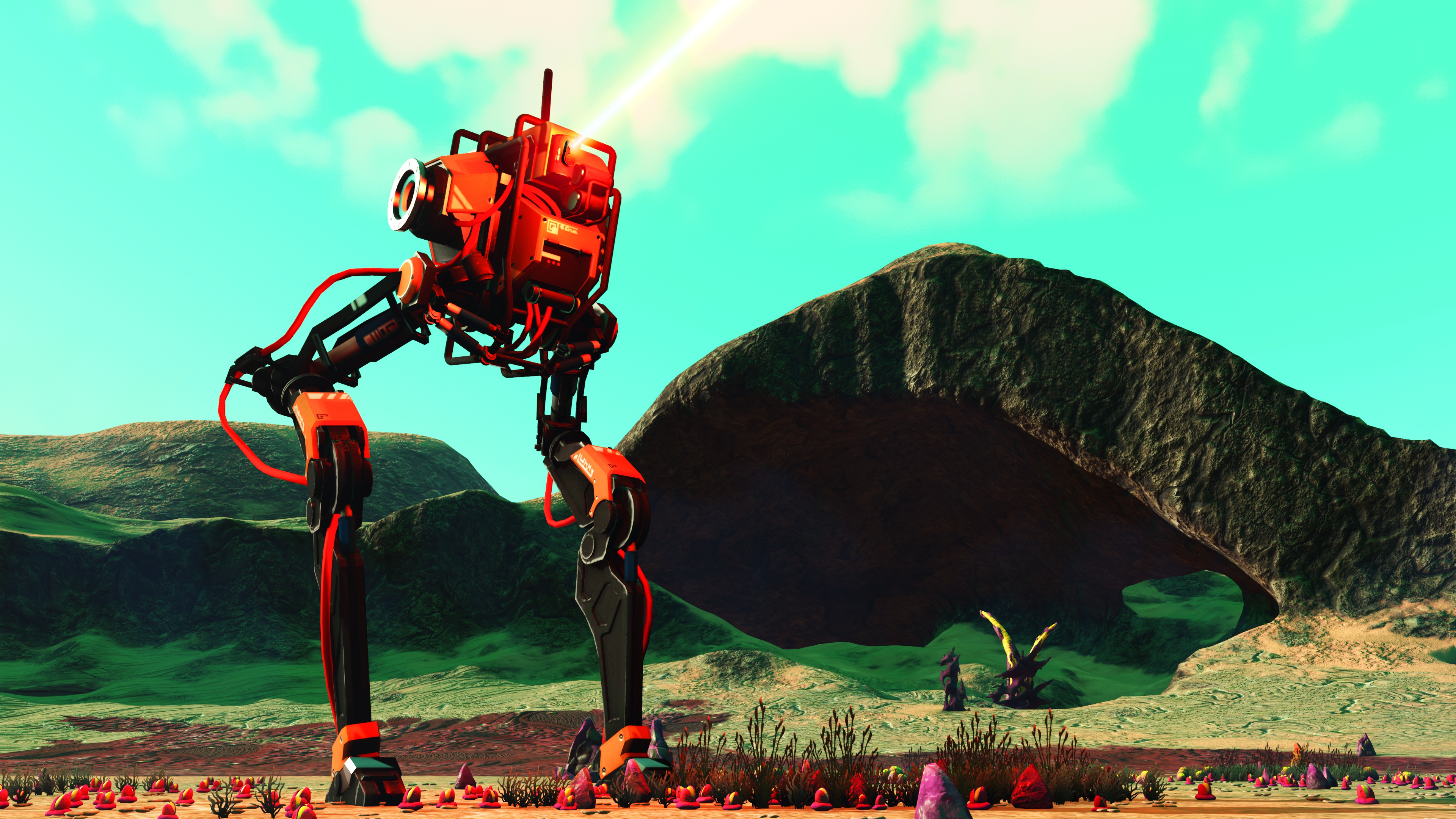 Laden Sie das Roboter, Computerspiele, No Man's Sky-Bild kostenlos auf Ihren PC-Desktop herunter