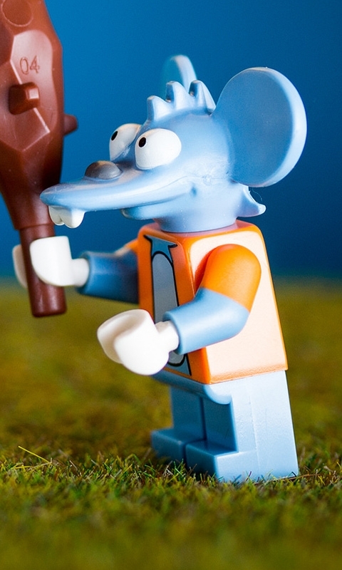 Download mobile wallpaper Lego, Products, The Simpsons, Itchy & Scratchy for free.