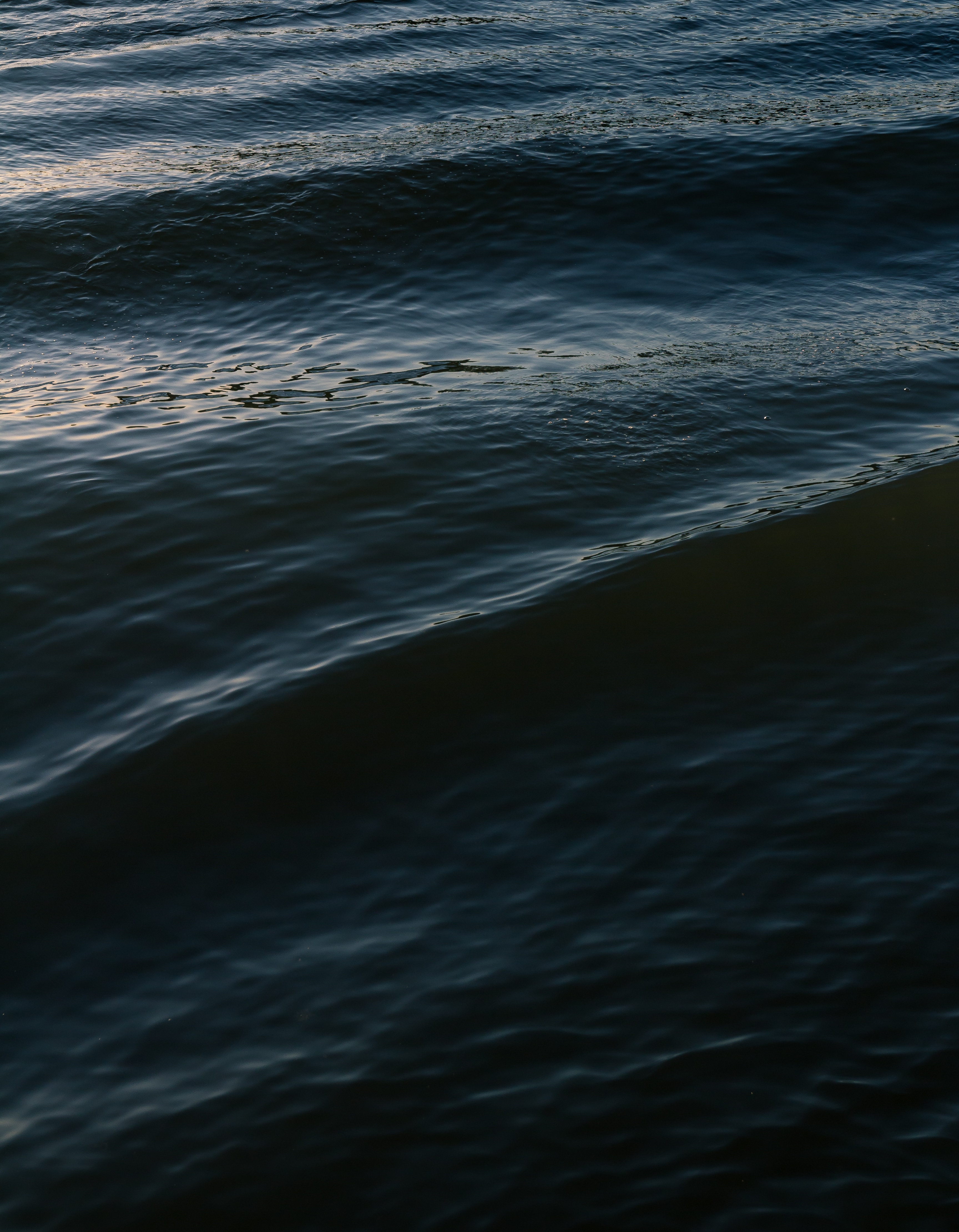 Download mobile wallpaper Ripples, Ripple, Water, Waves, Nature, Surface, Dark for free.