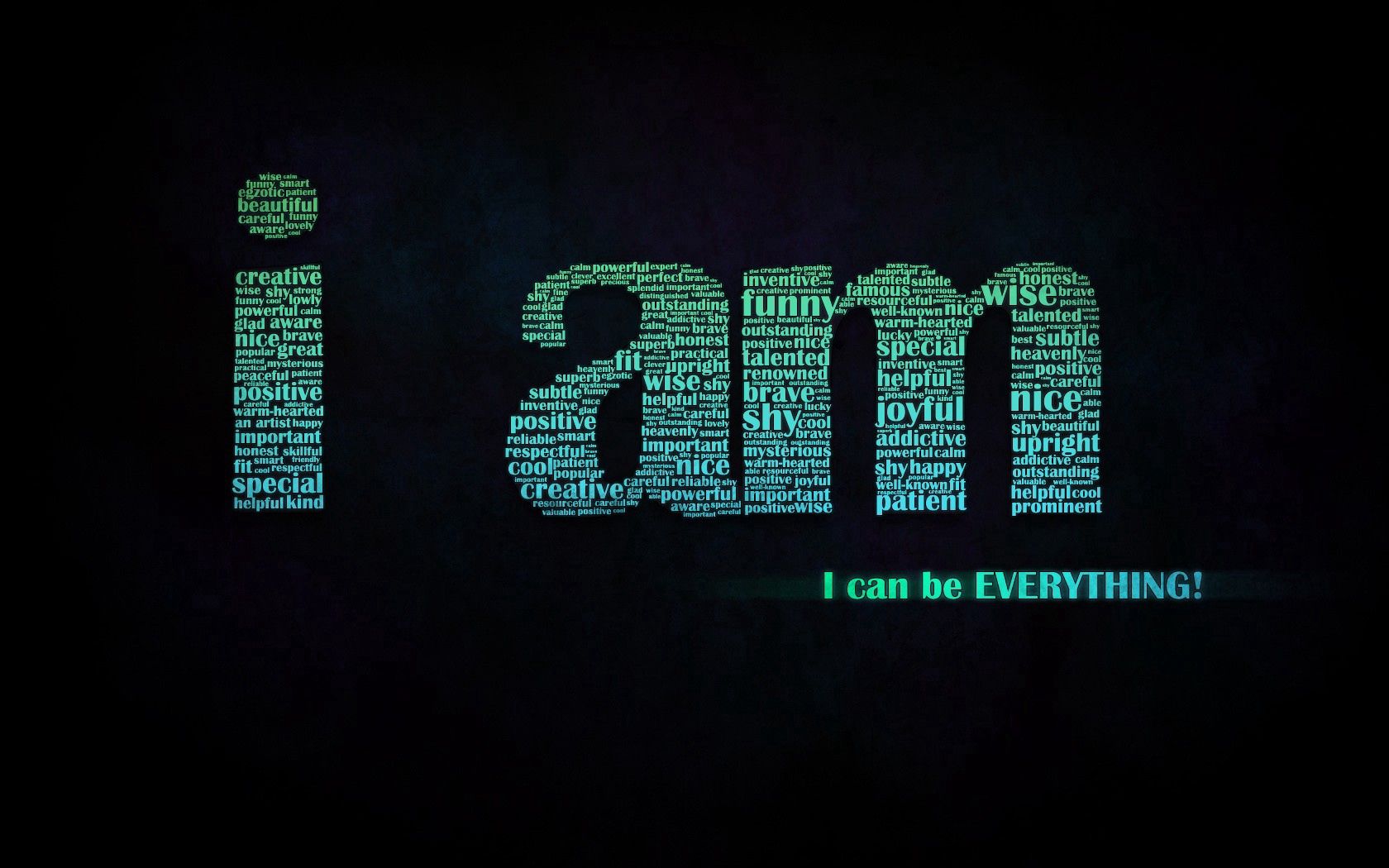 1920x1080 Background inscription, words, black, green, letters