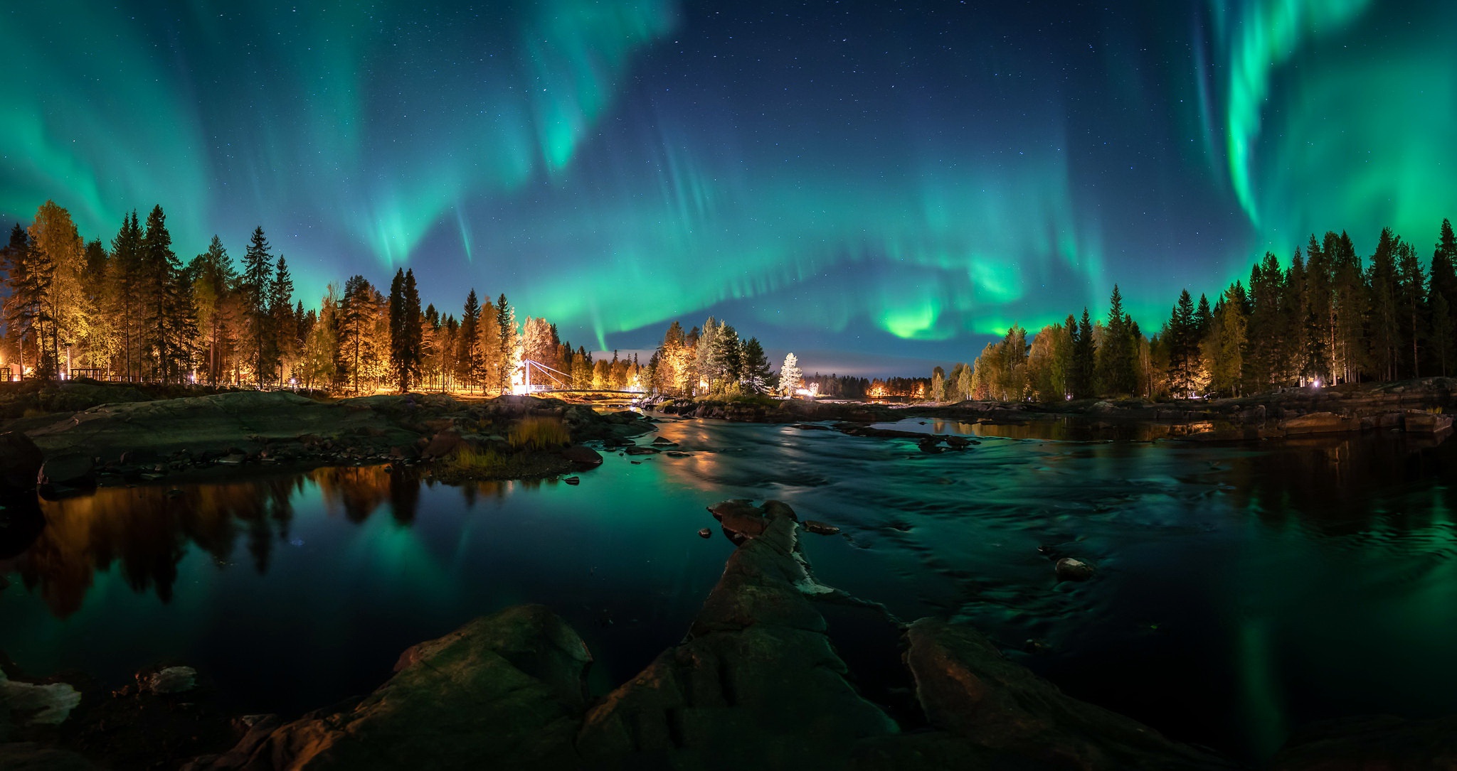961765 скачать обои свет, финляндия, земля/природа, северное сияние, природа, ночь, небо - заставки и картинки бесплатно