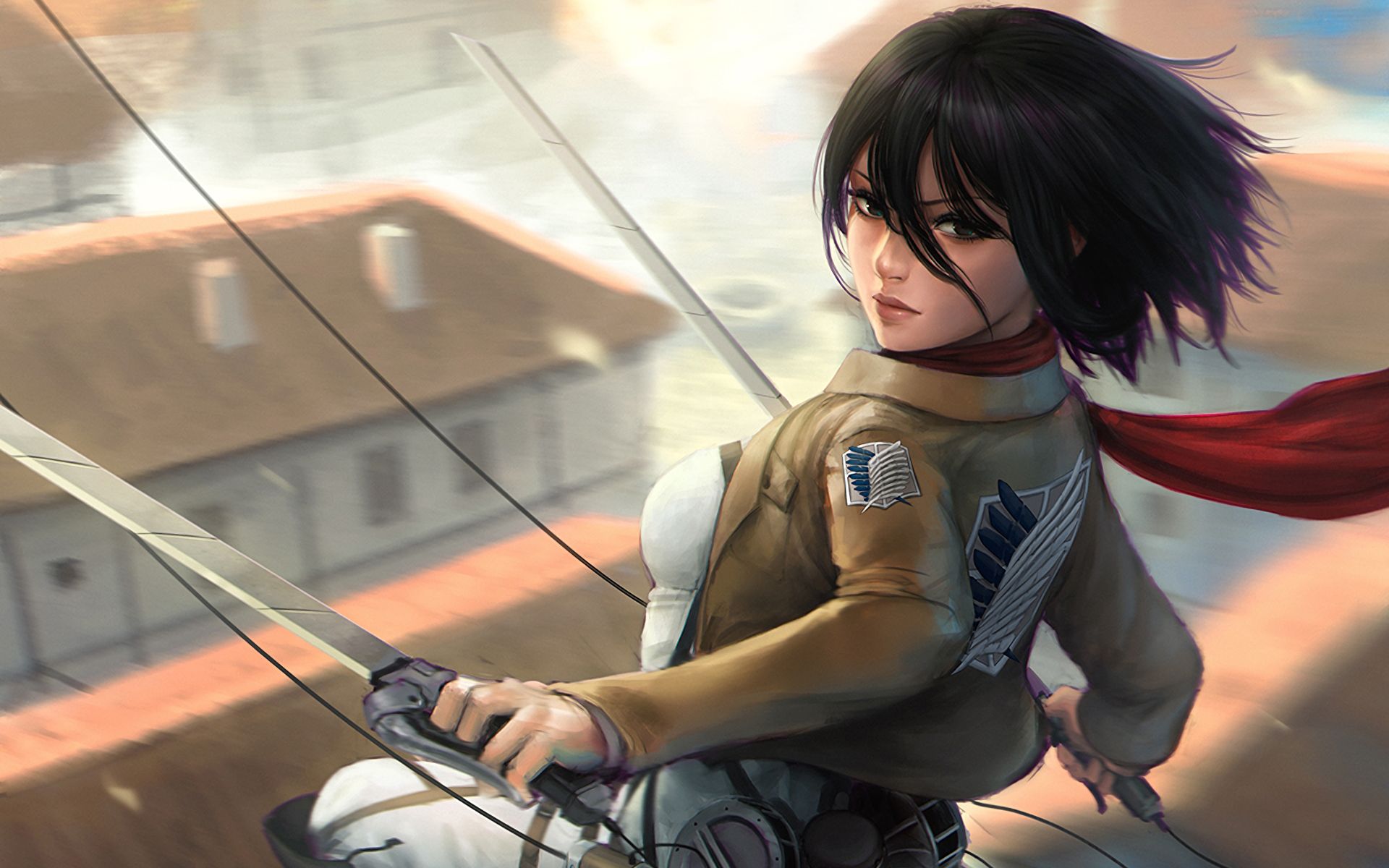 Descarga gratis la imagen Animado, Mikasa Ackerman, Shingeki No Kyojin, Ataque A Los Titanes en el escritorio de tu PC