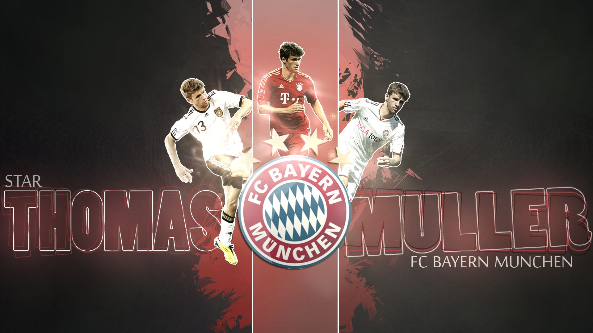 Handy-Wallpaper Sport, Fußball, Fc Bayern München, Deutsch, Thomas Müller kostenlos herunterladen.