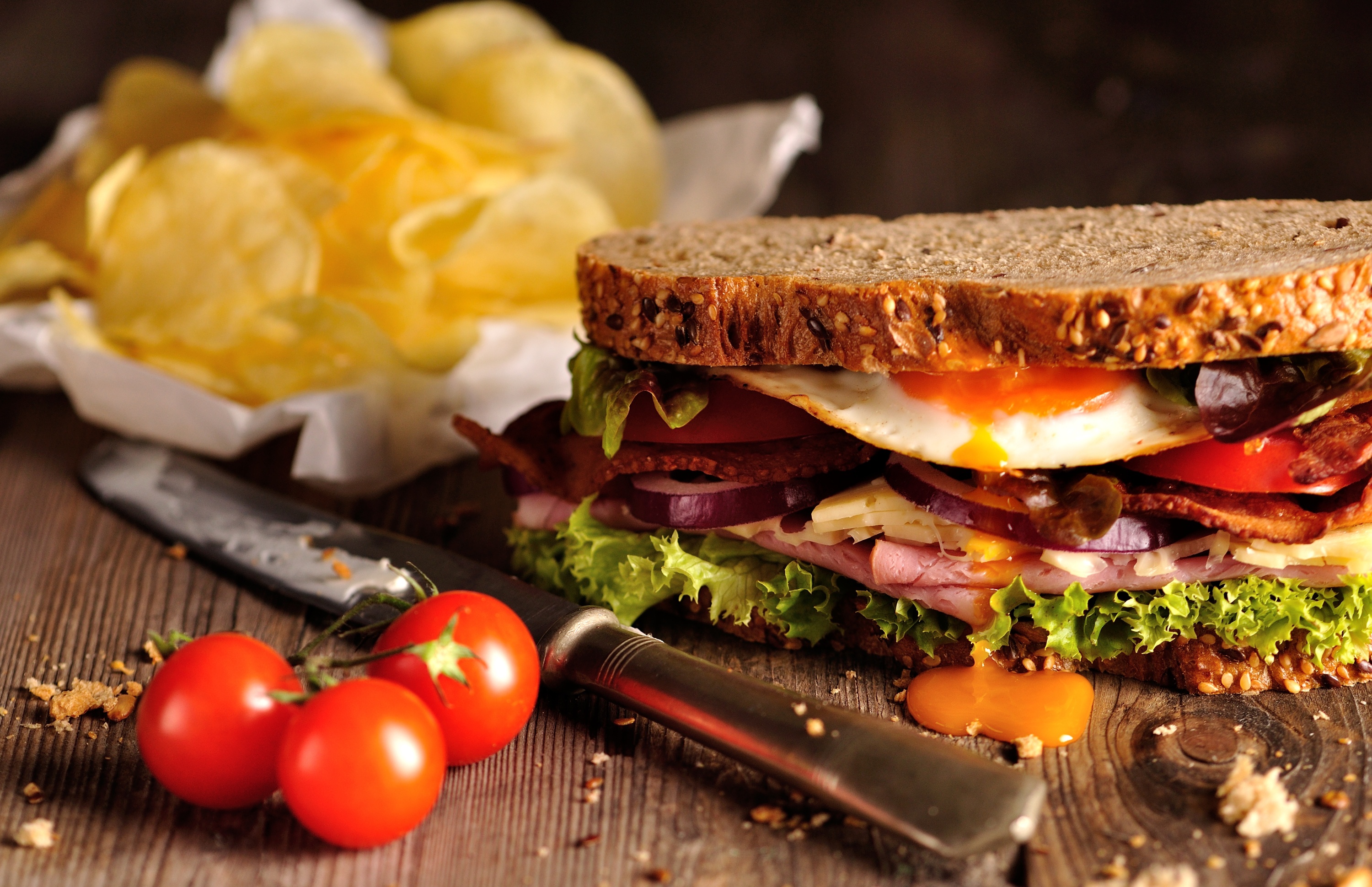 Download mobile wallpaper Food, Tomato, Sandwich for free.