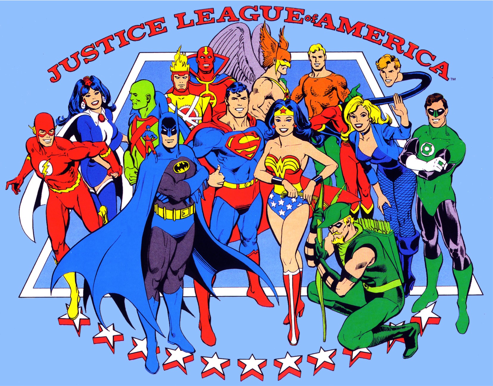 300335 скачать картинку комиксы, лига справедливости америки, аквамен, бэтмен, огненный шторм (комиксы dc), флеш, зелёная стрела, зелёный фонарь, хэл джордан, человек ястреб (dc comics), марсианский охотник, супермен, чудо женщина, затанна, лига справедливости - обои и заставки бесплатно