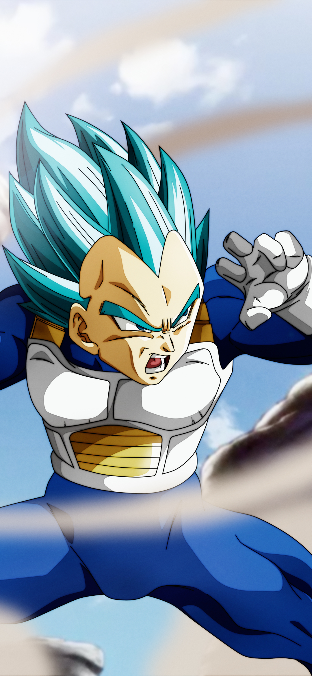 Baixar papel de parede para celular de Anime, Olhos Azuis, Esfera Do Dragão, Cabelo Azul, Vegeta (Dragon Ball), Super Saiyajin Azul gratuito.