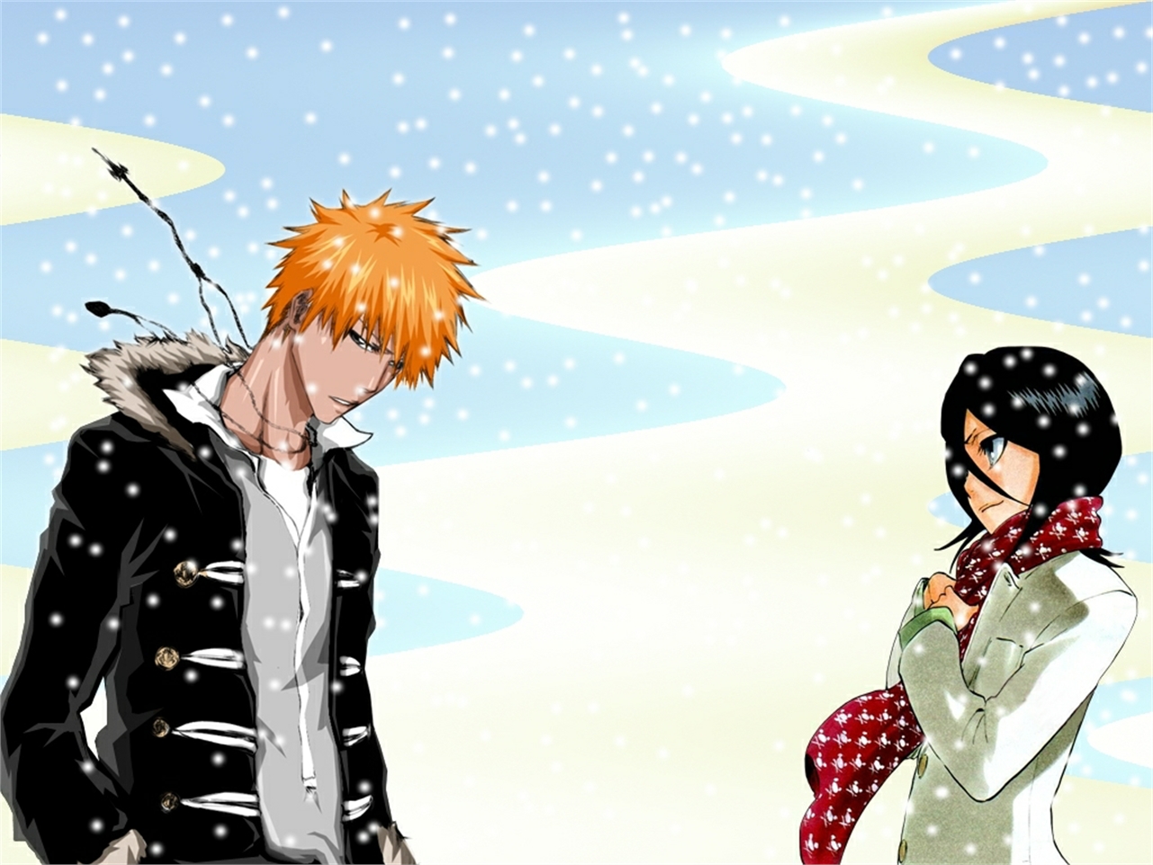 Descarga gratuita de fondo de pantalla para móvil de Rukia Kuchiki, Bleach: Burîchi, Ichigo Kurosaki, Animado.