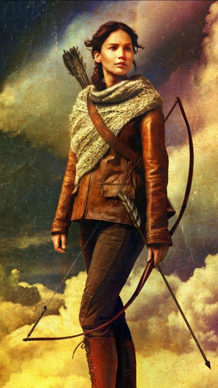 Download mobile wallpaper Crossbow, Movie, The Hunger Games, The Hunger Games: Catching Fire for free.