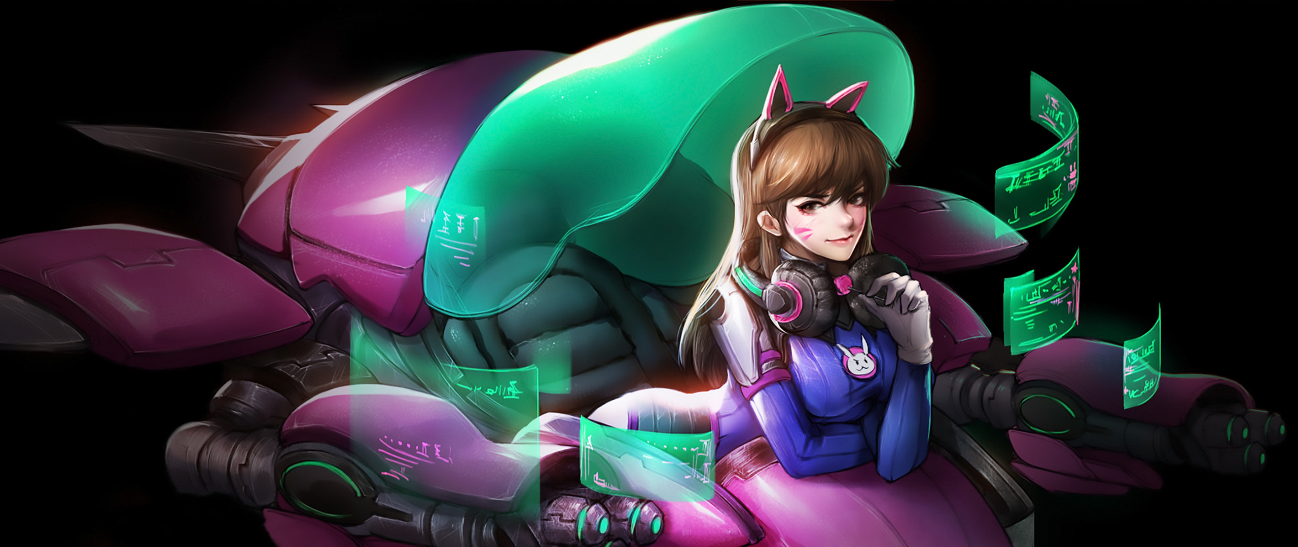 Panoramic Wallpapers D Va (Overwatch) 