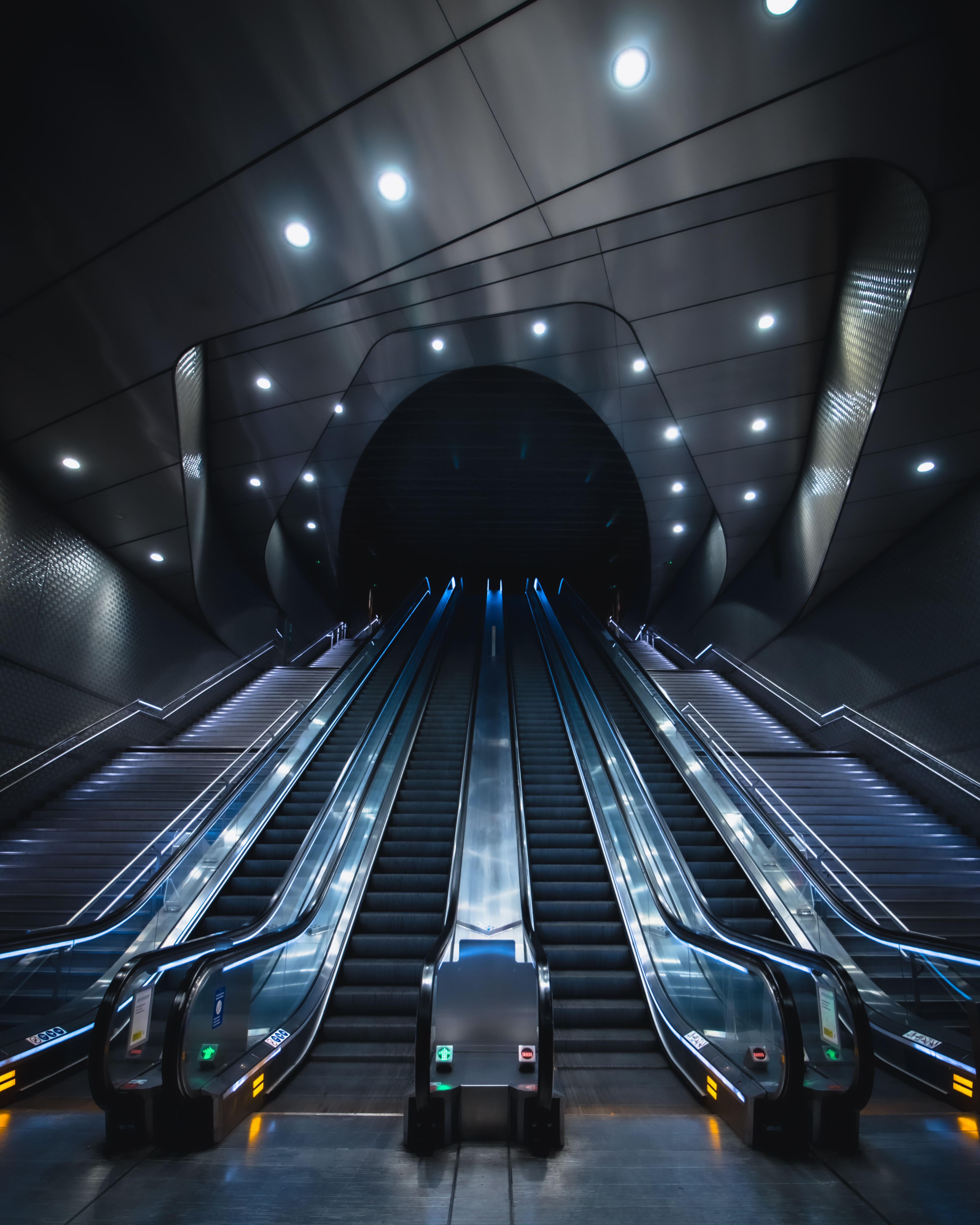 elevator, subway, architecture, miscellanea, miscellaneous, tunnel, station, metro HD wallpaper